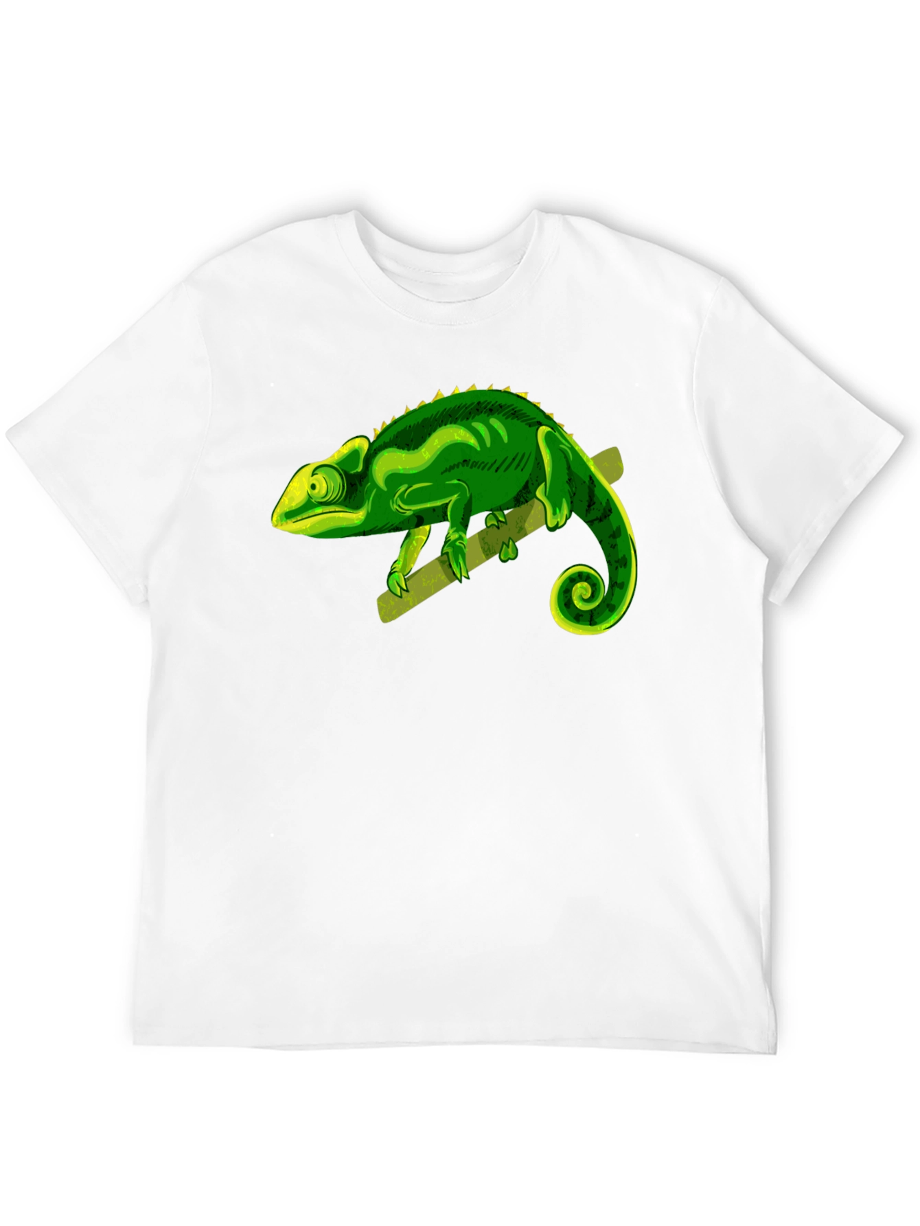 Black Chameleon Graphic Print T-Shirt view 12