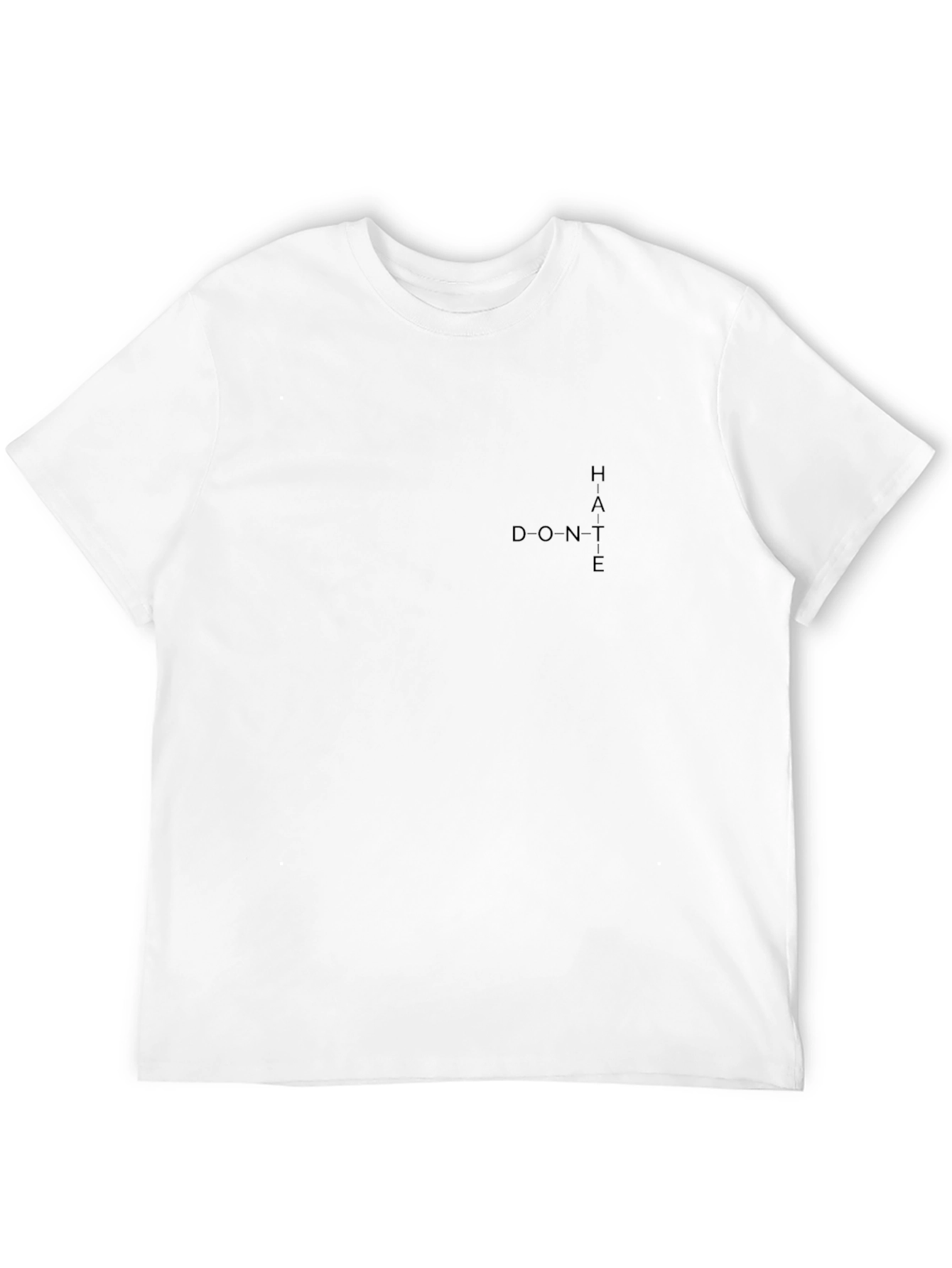 Black Black Graphic Tee: HATE DON'T view 12