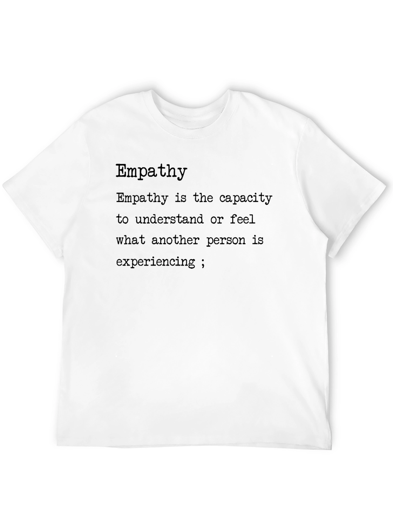 Black Empathy Definition Black T-Shirt view 12
