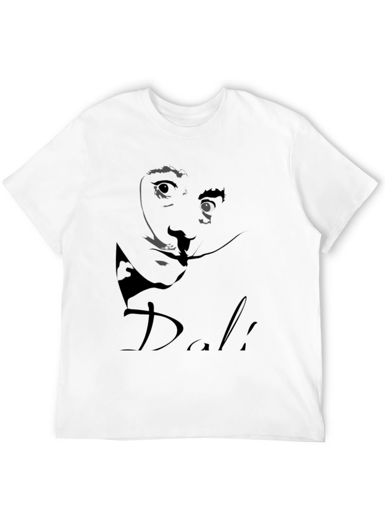 Black Salvador Dali Graphic Print Black T-Shirt view 12