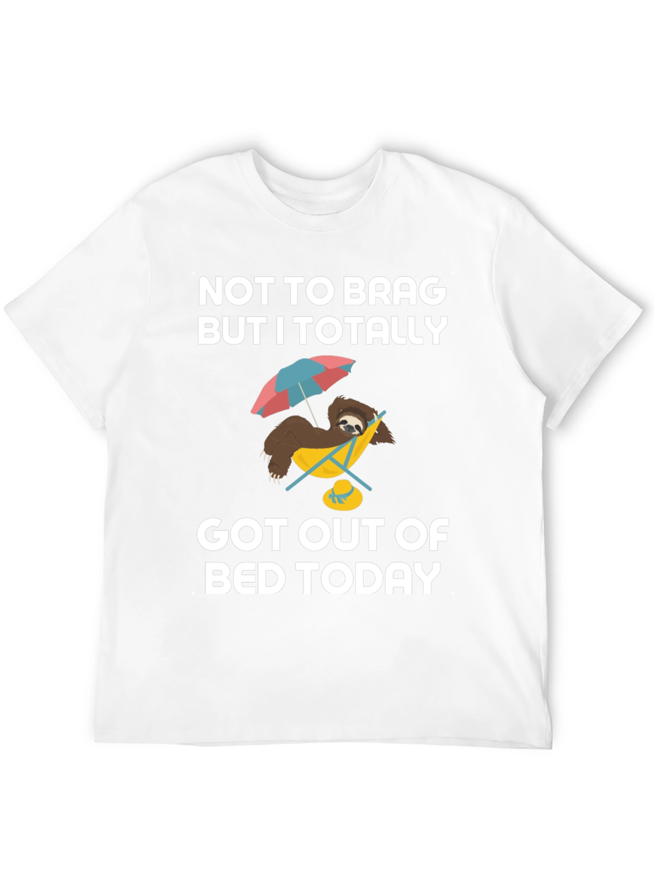 Black Funny Sloth T-Shirt - Got Out of Bed Today view 12