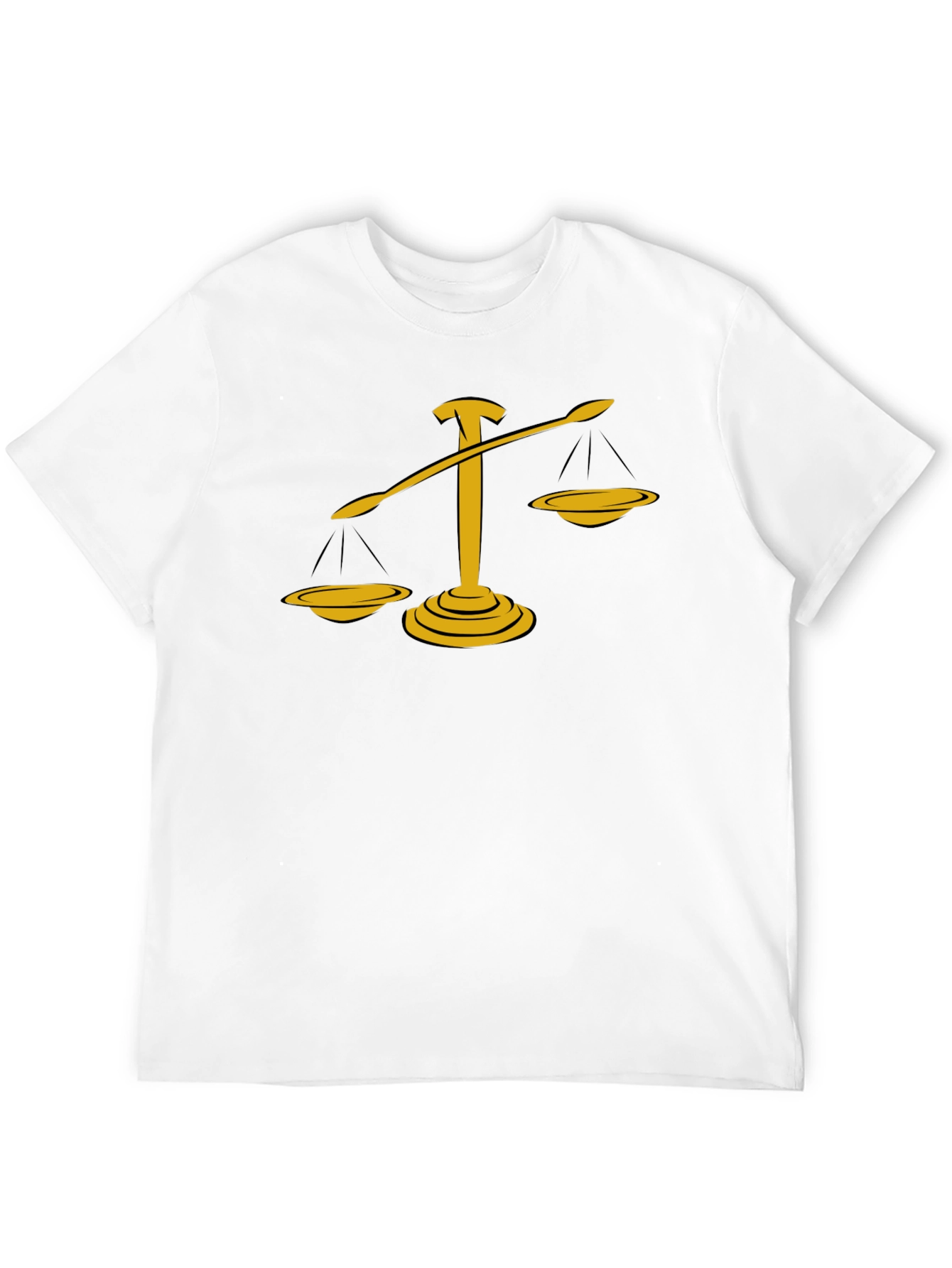 Justice Scales Graphic Tee - Black Cotton Blend - 12
