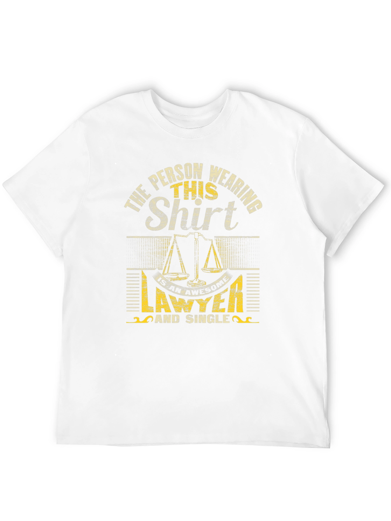 Lawyer & Single T-Shirt - Black Cotton Blend - 12