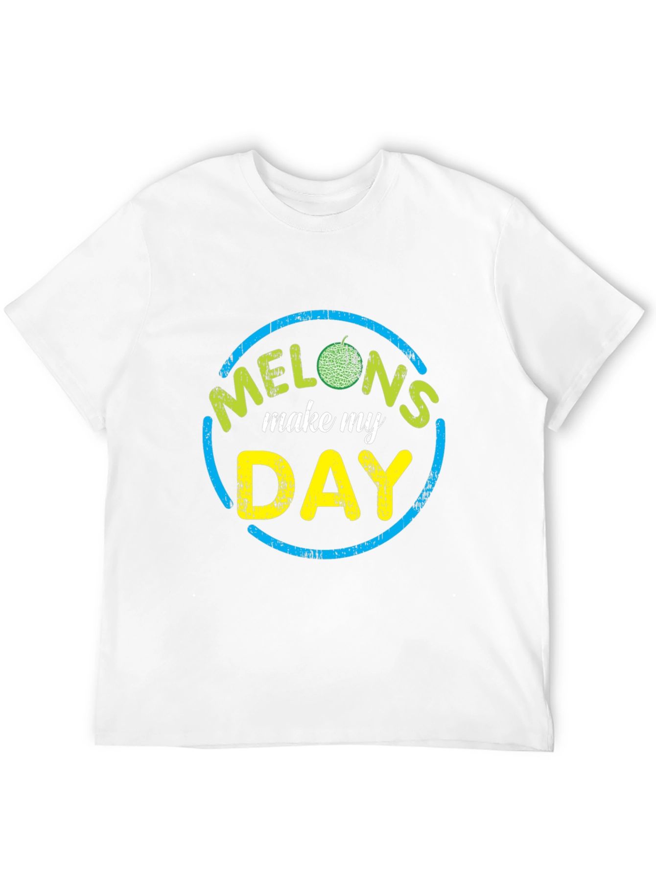 Black Melons Make My Day Graphic Tee - Novelty T-Shirt view 12