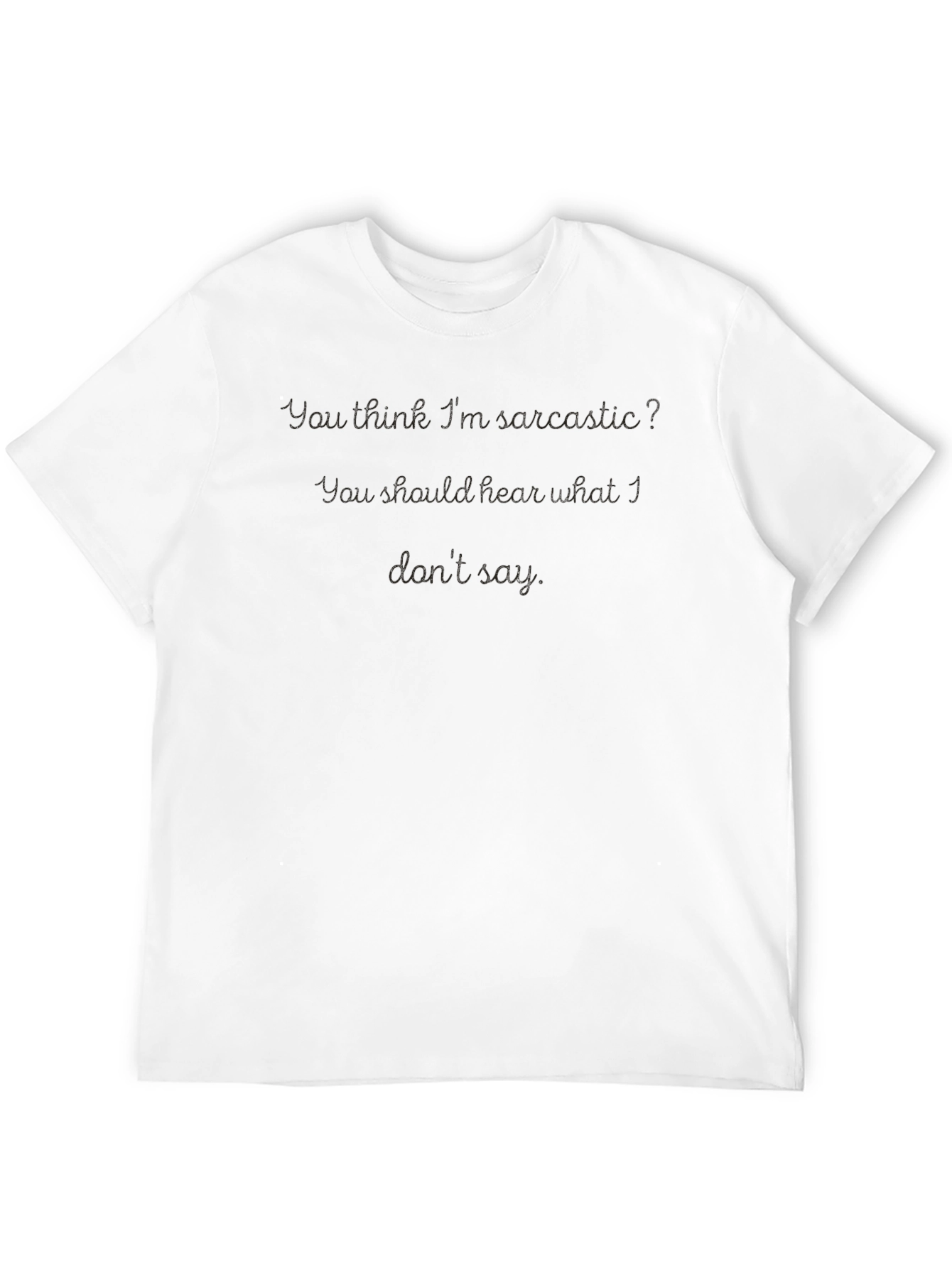 Black Sarcastic Humor Black T-Shirt view 12