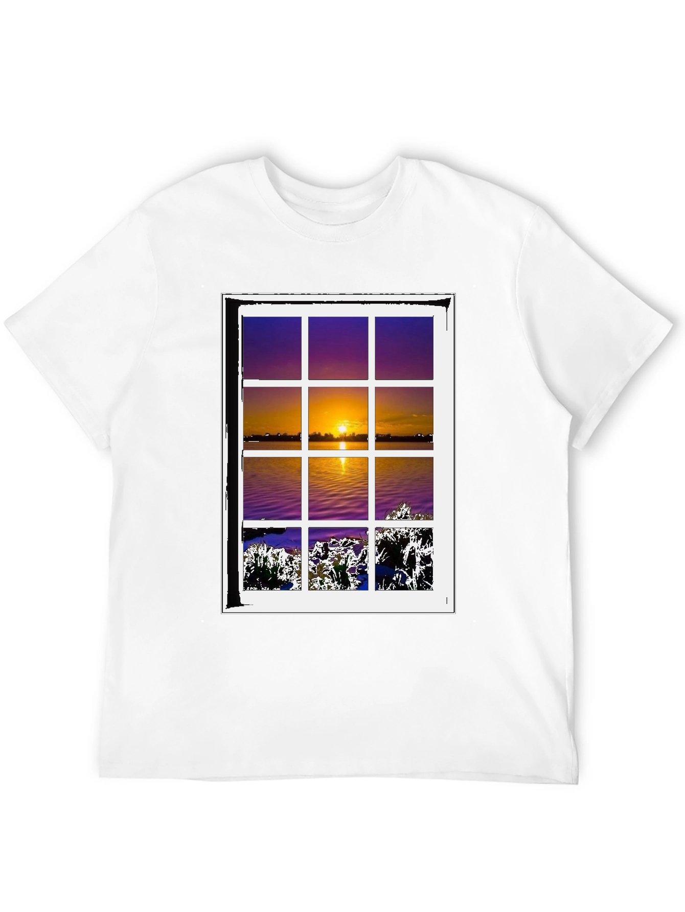 Black Sunset Window T-Shirt - Nature Lover's Tee view 12