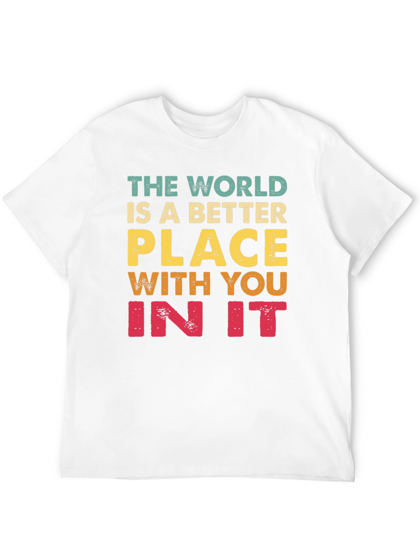 Black The World Is Better With You T-Shirt view 12