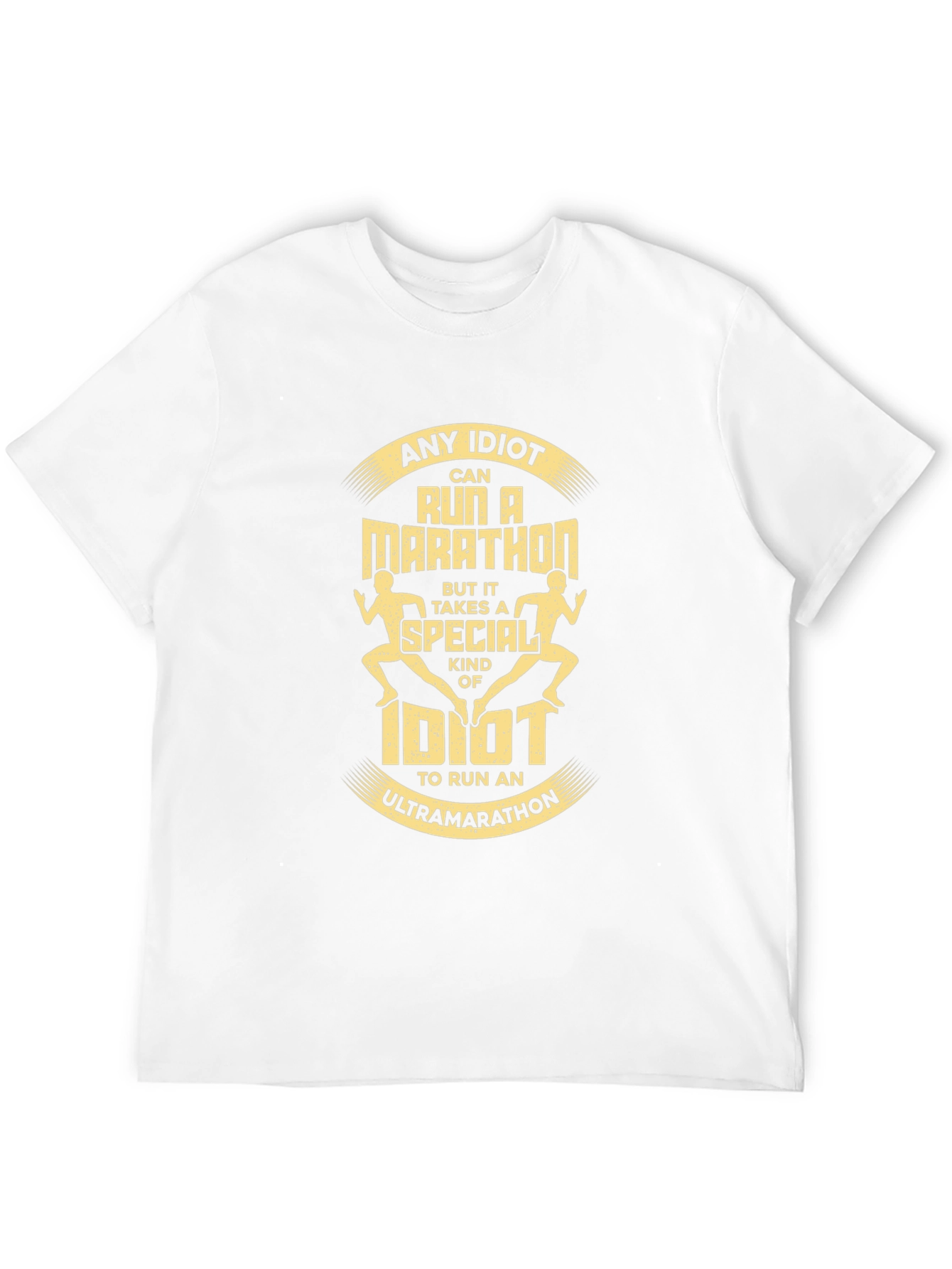 Black Ultra Marathon Idiot T-Shirt - Running Tee view 12