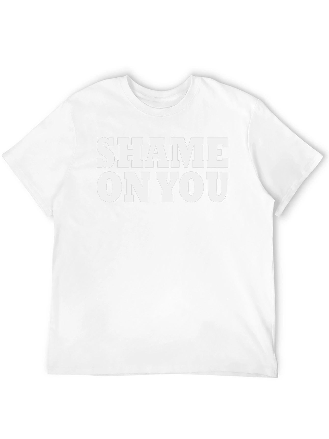 Black Shame On You Graphic T-Shirt - Bold Statement Tee view 12