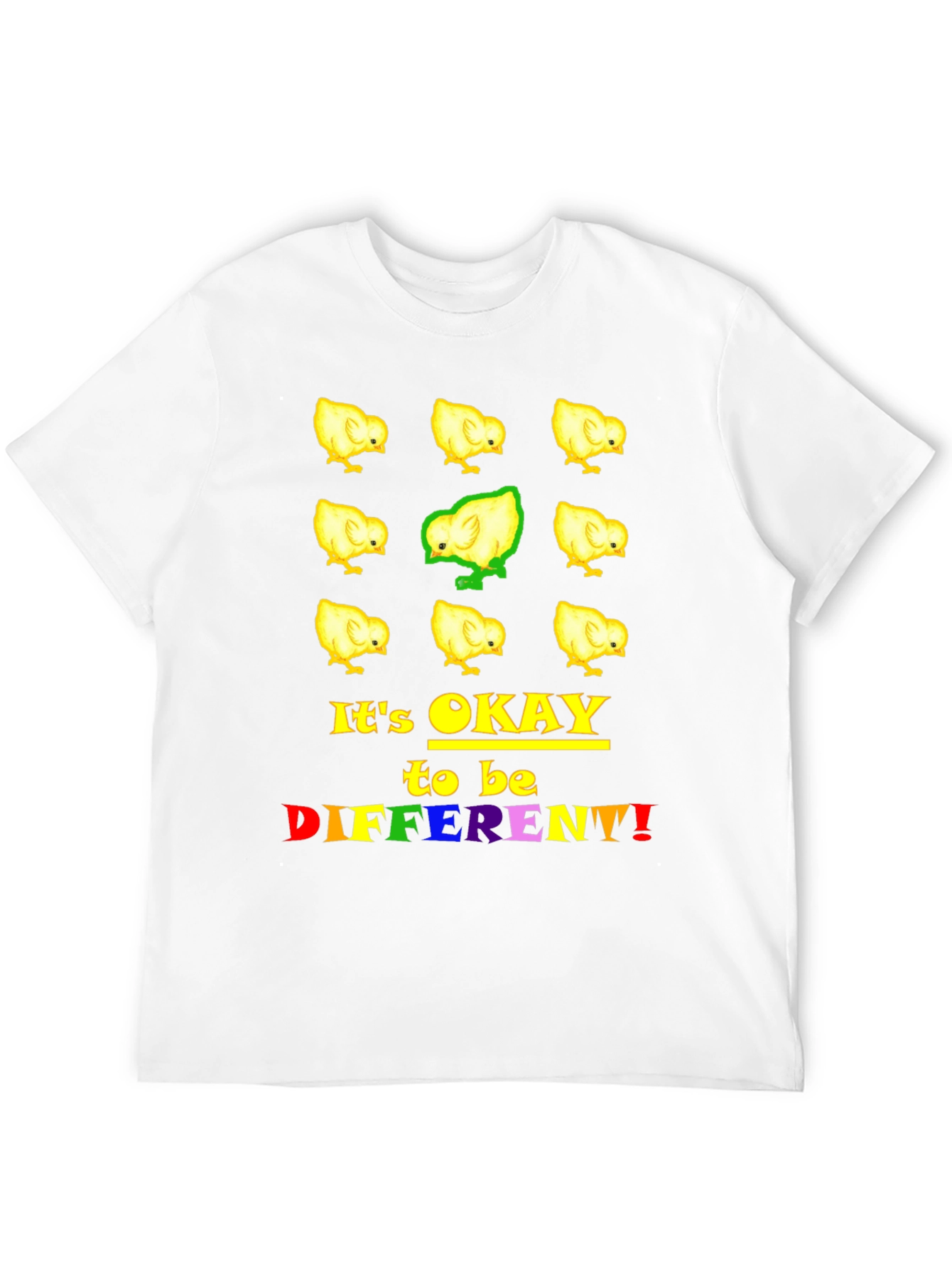 Black Be Different Chick T-Shirt view 12