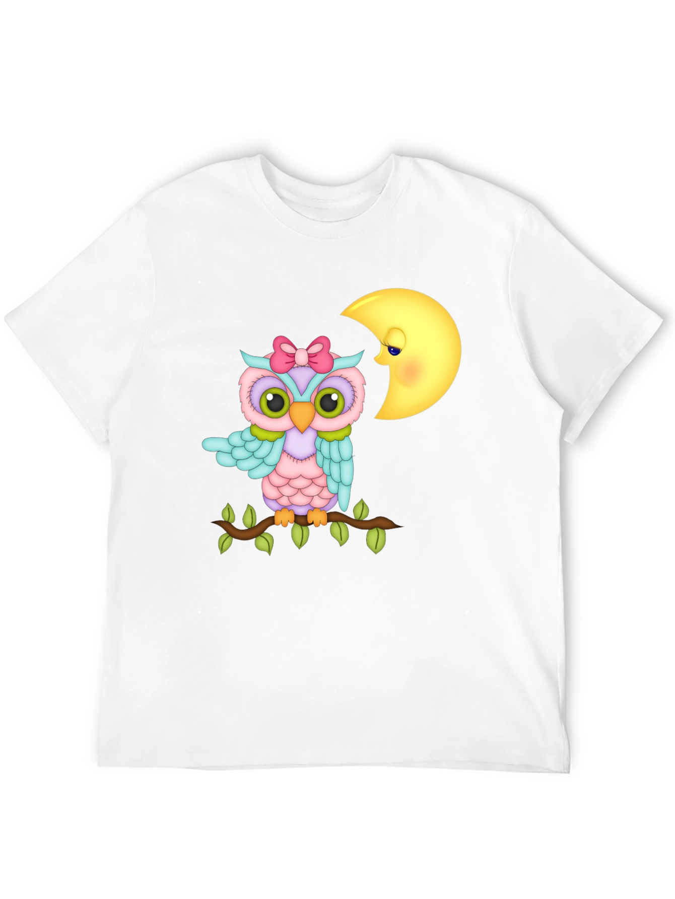 Black Owl and Moon Graphic Tee - Unisex view 12