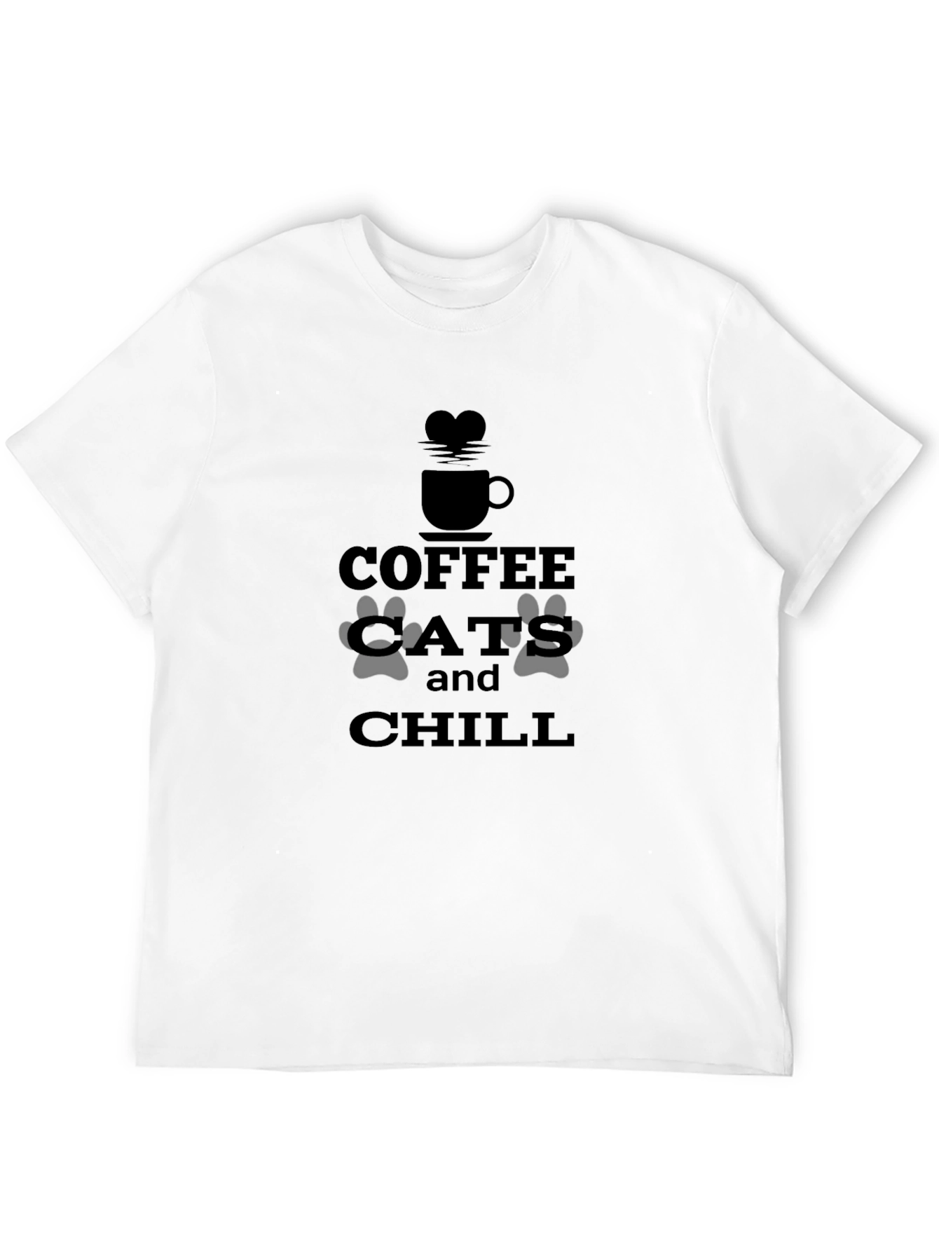 Black Coffee Cats & Chill Graphic Tee - Relaxed Fit view 12