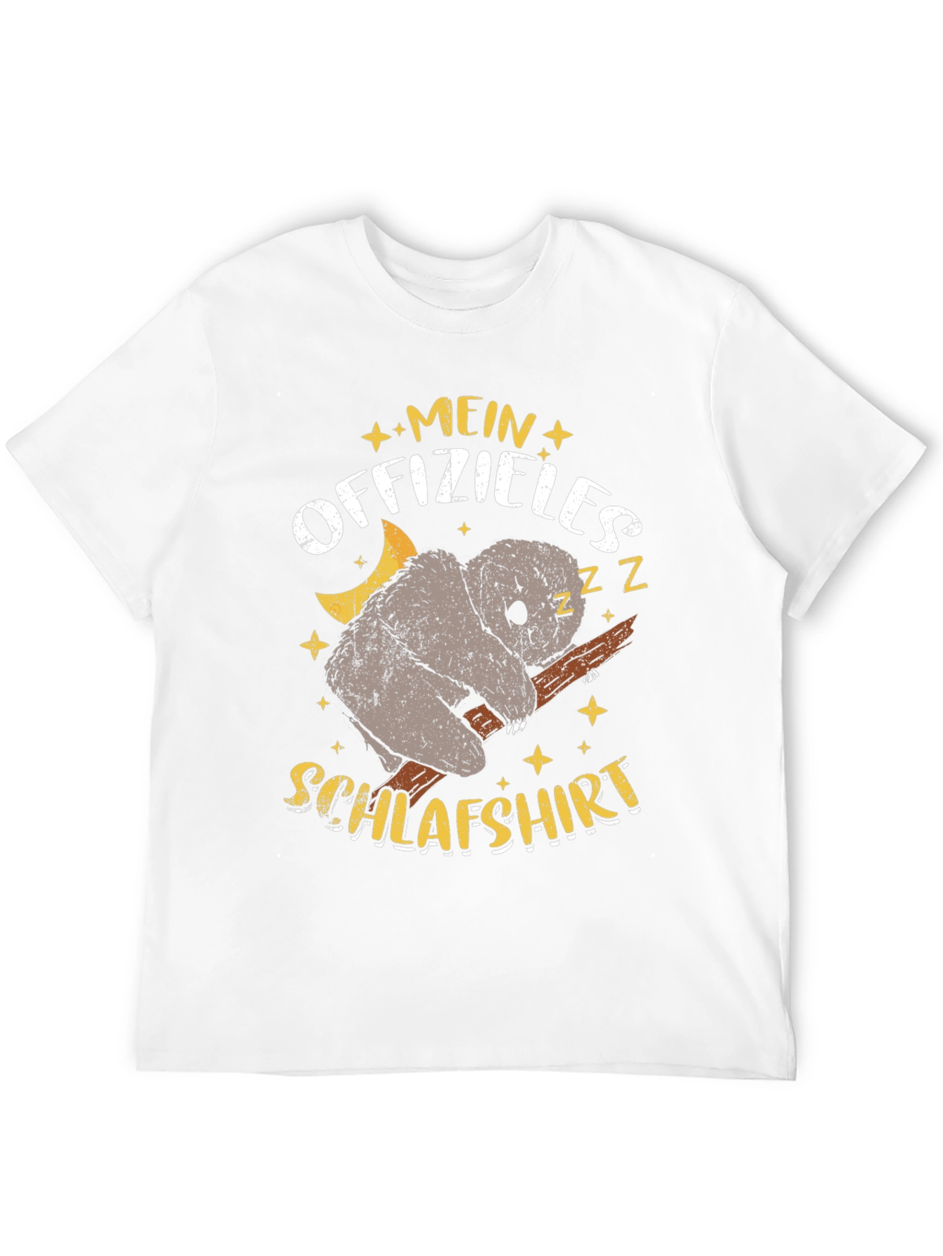 Black Funny German Koala Sleep T-Shirt view 12