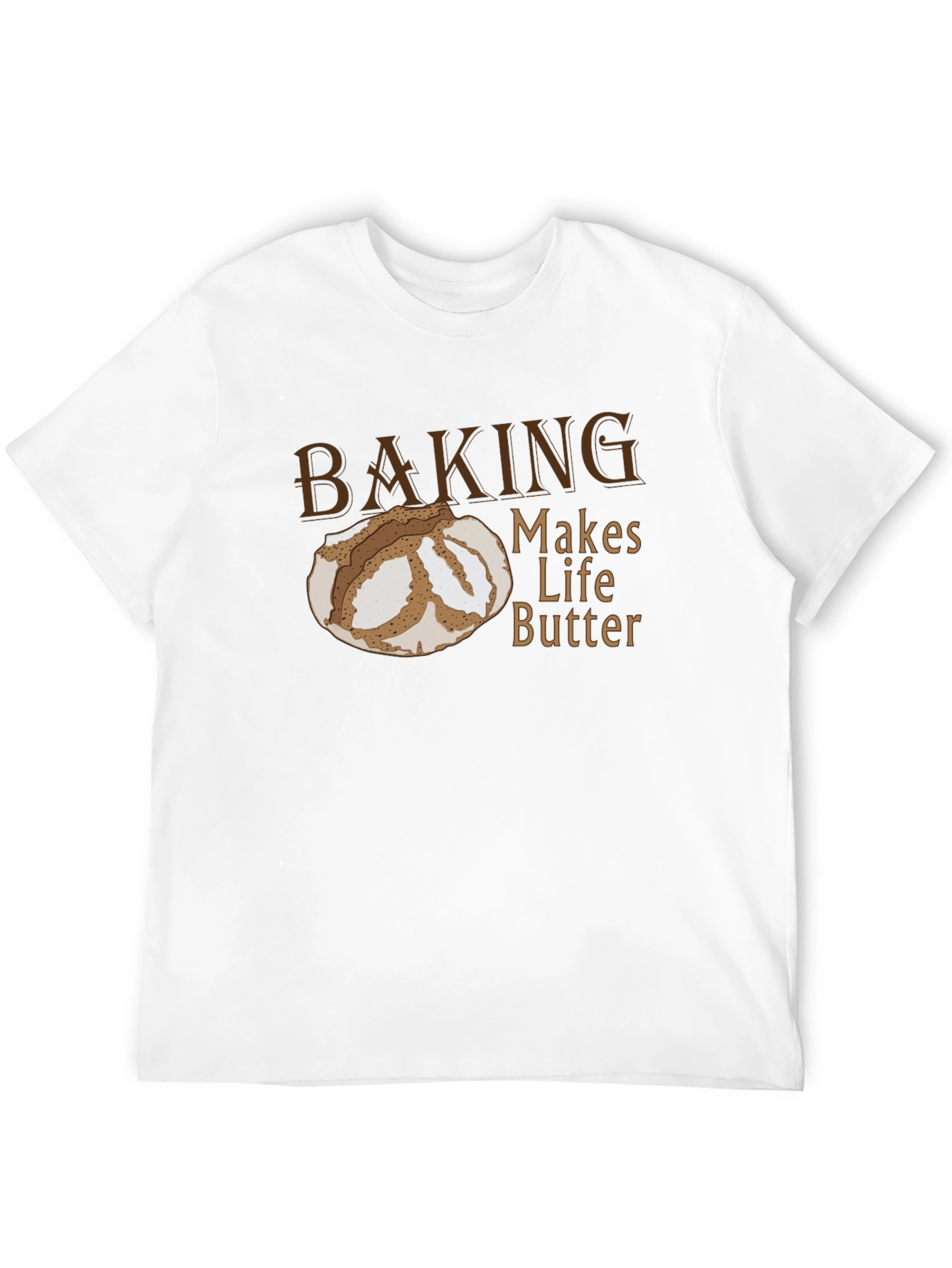 Black Baking Makes Life Butter Funny T-Shirt view 12