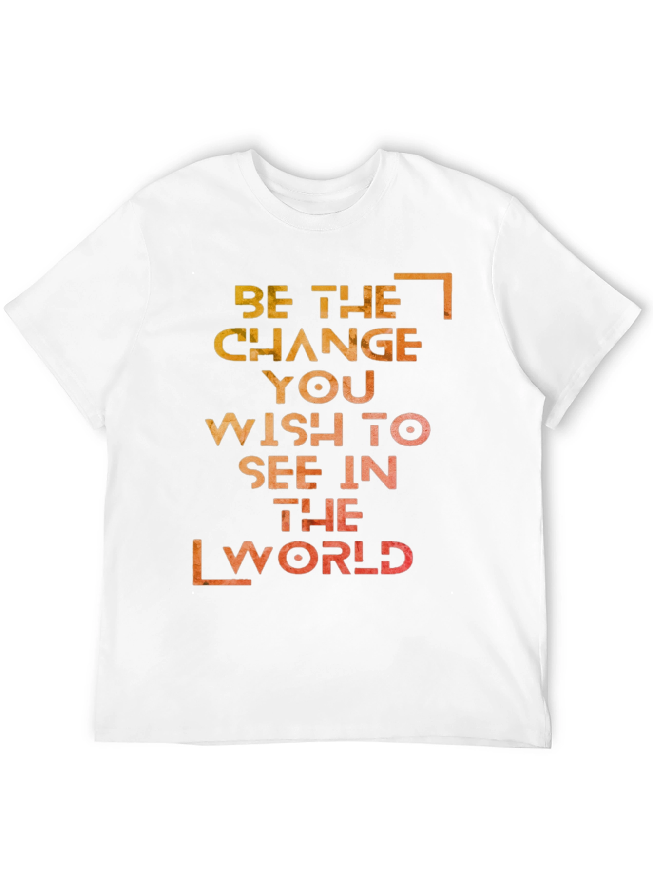 Black Inspirational Graphic T-Shirt: Be the Change view 12