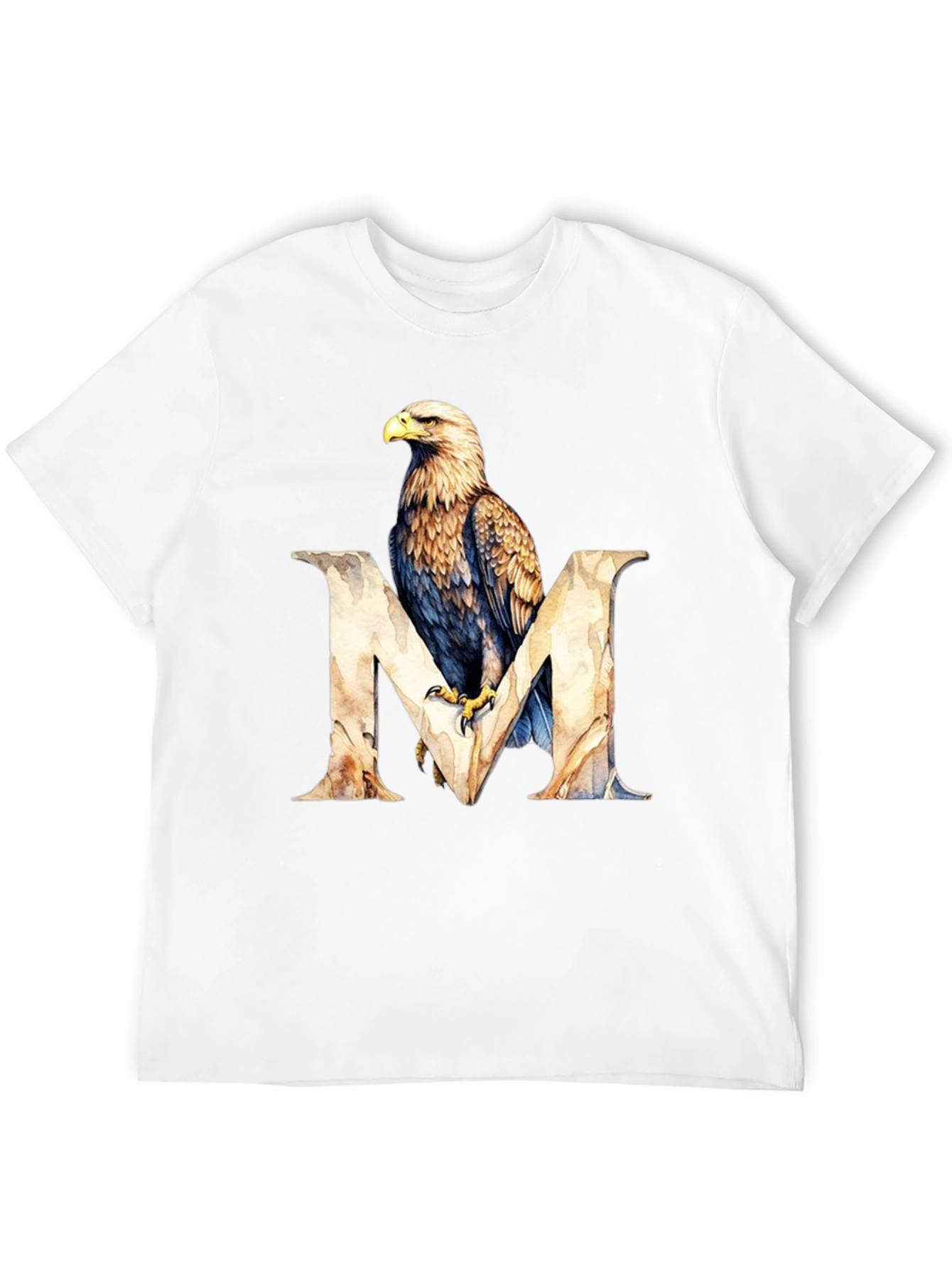 Black Eagle M Letter Graphic T-Shirt view 12