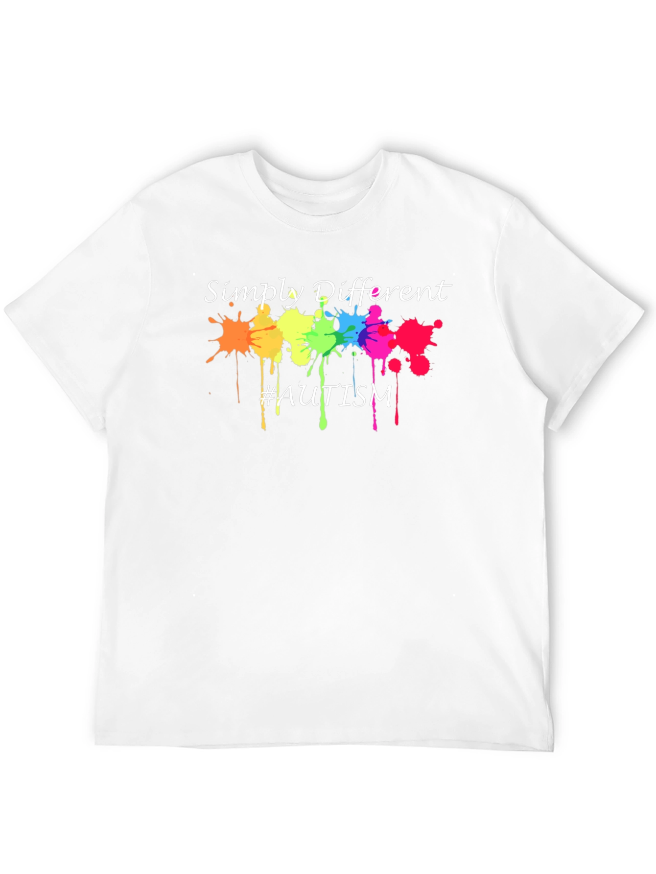 Black Simply Different Autism Awareness T-Shirt view 12