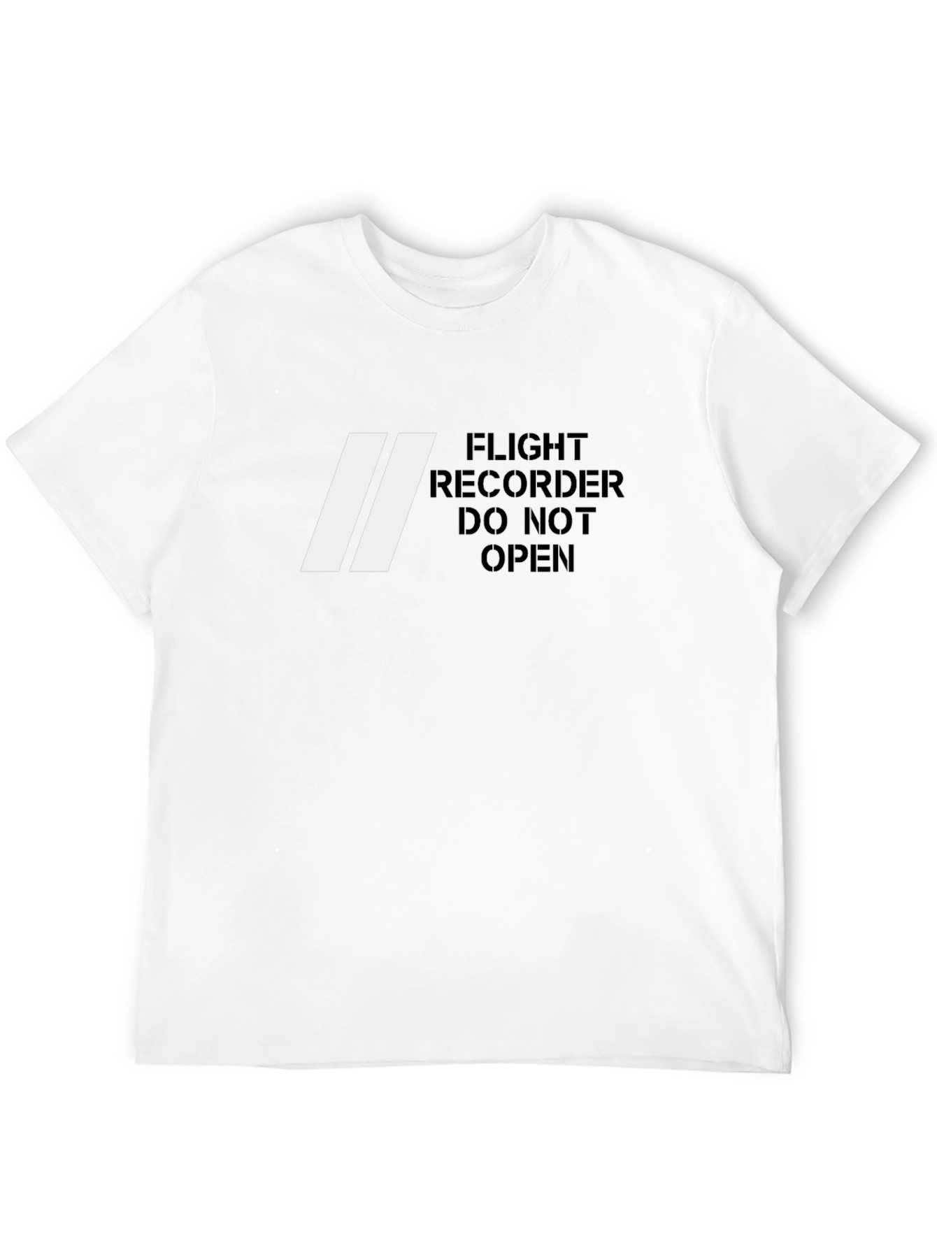 Black Flight Recorder T-Shirt - Do Not Open - Novelty Tee view 12
