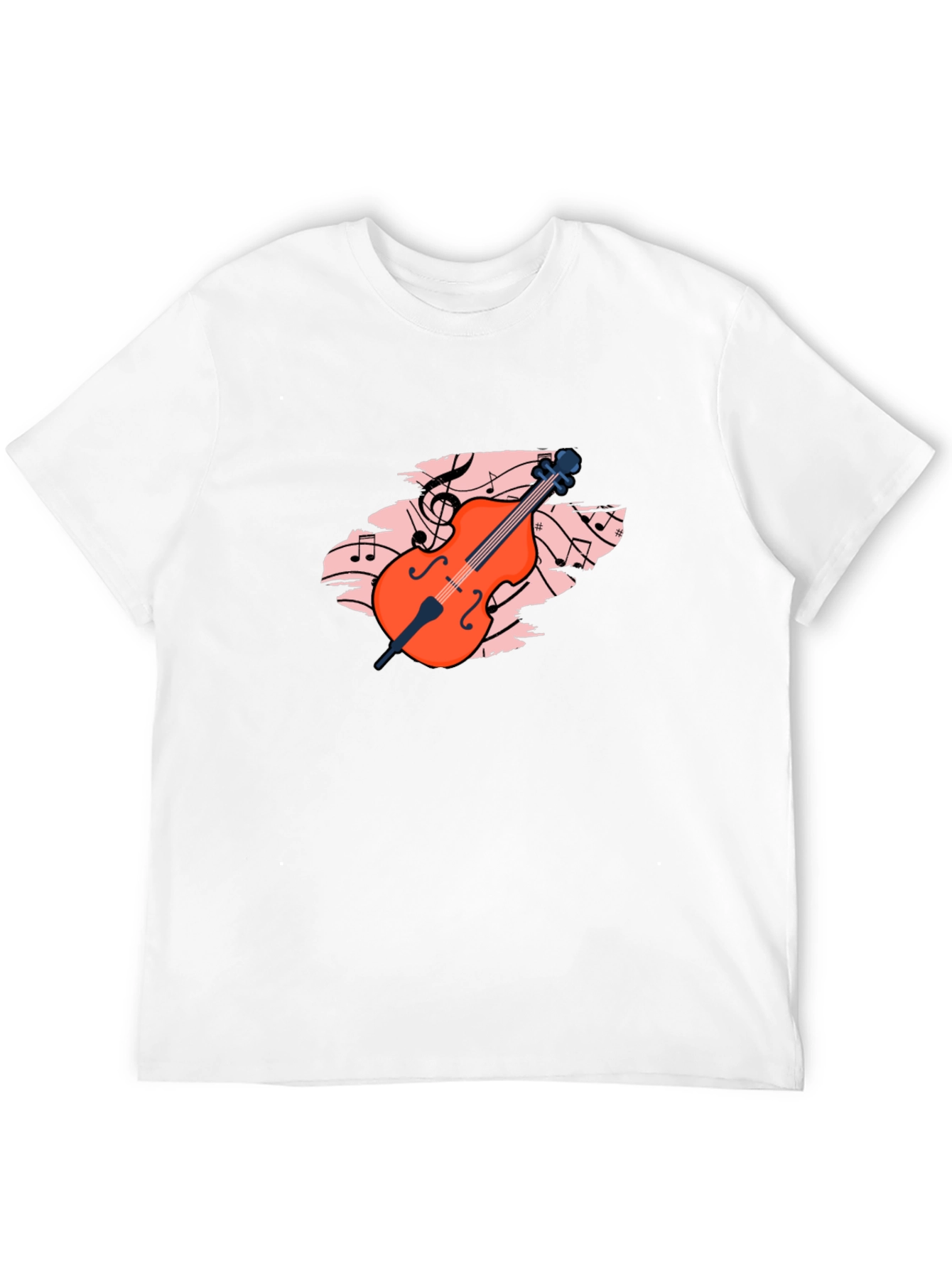 Black Musical Cello Graphic Tee - Black view 12