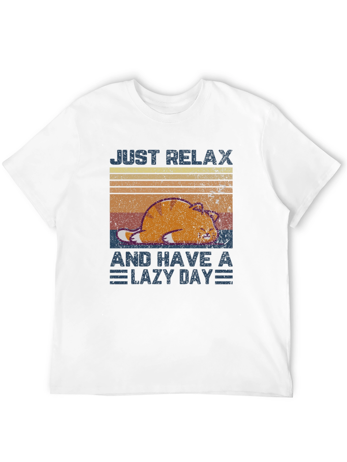 Black Just Relax Lazy Day T-Shirt view 12