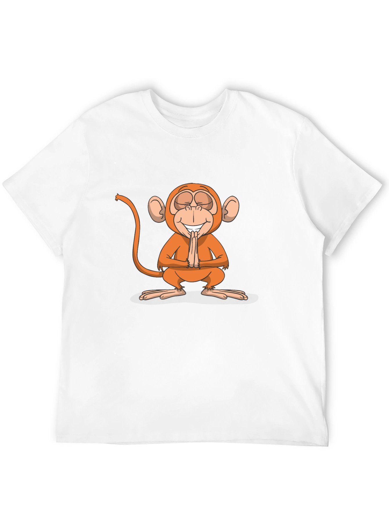 Black Zen Monkey Graphic Tee - Black Unisex T-Shirt view 12
