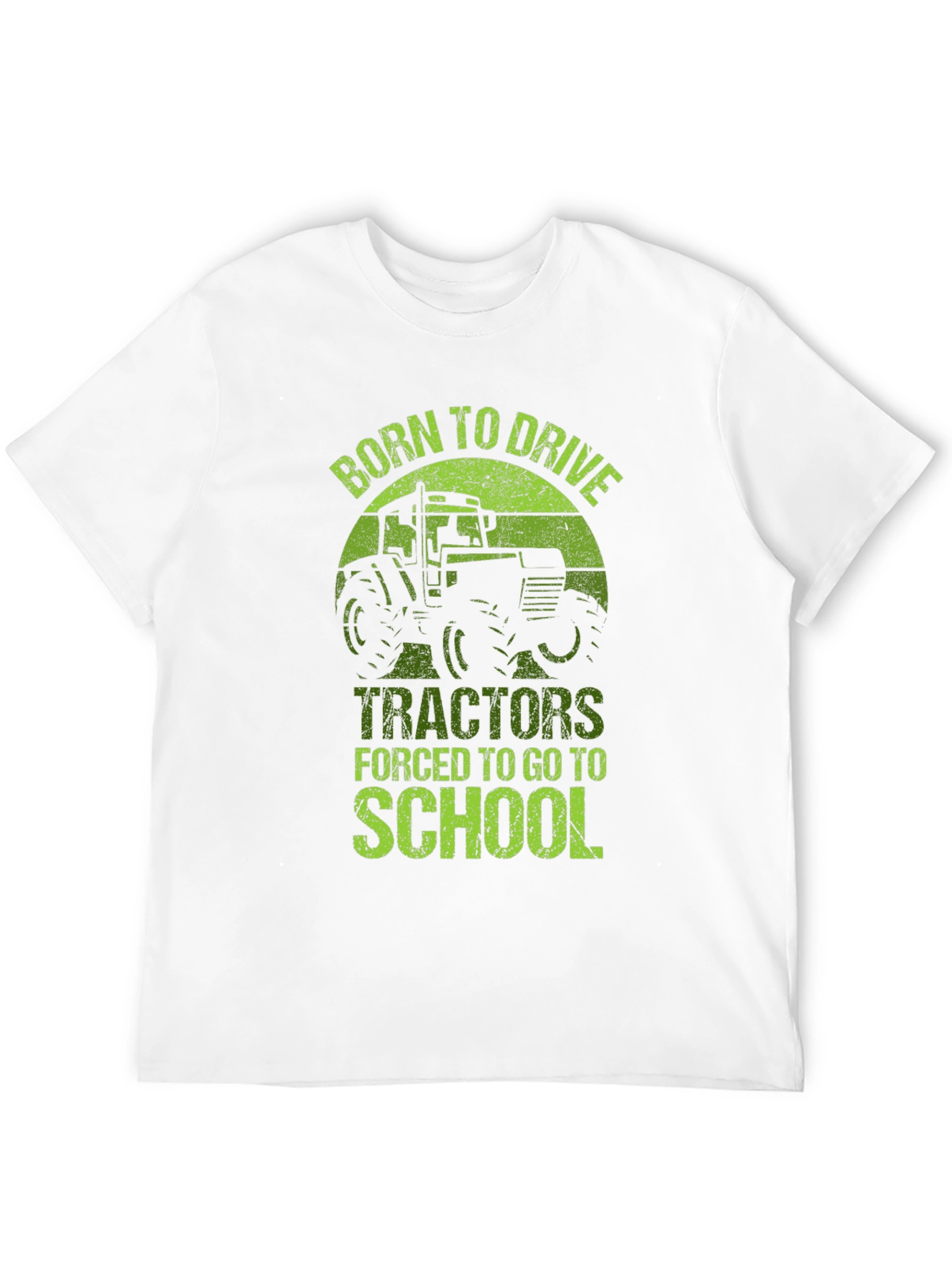 Black Born to Drive Tractors T-Shirt - School Forced! view 12