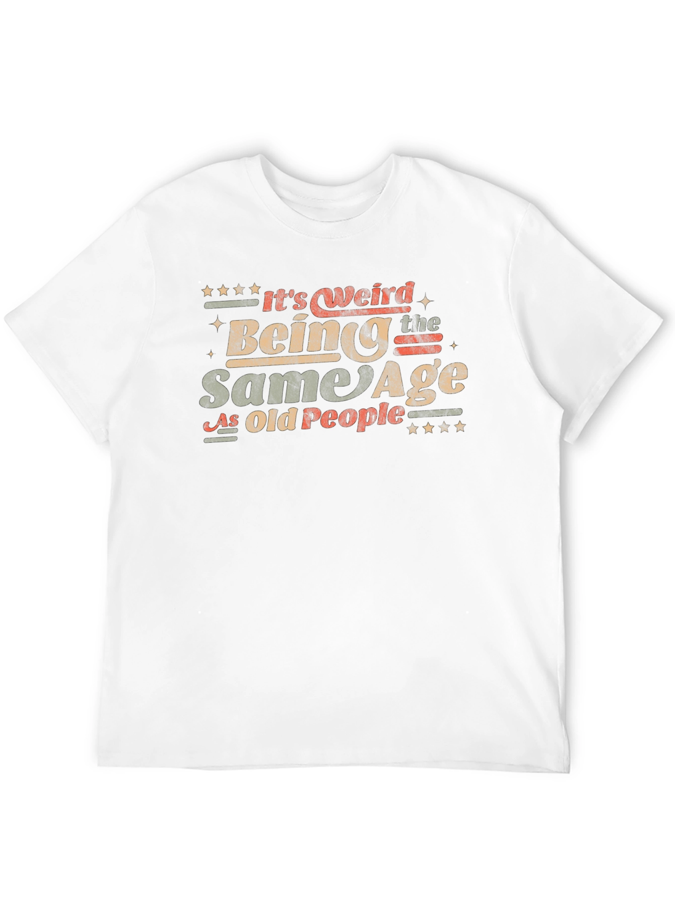 Black It's Weird Being The Same Age As Old People T-Shirt view 12