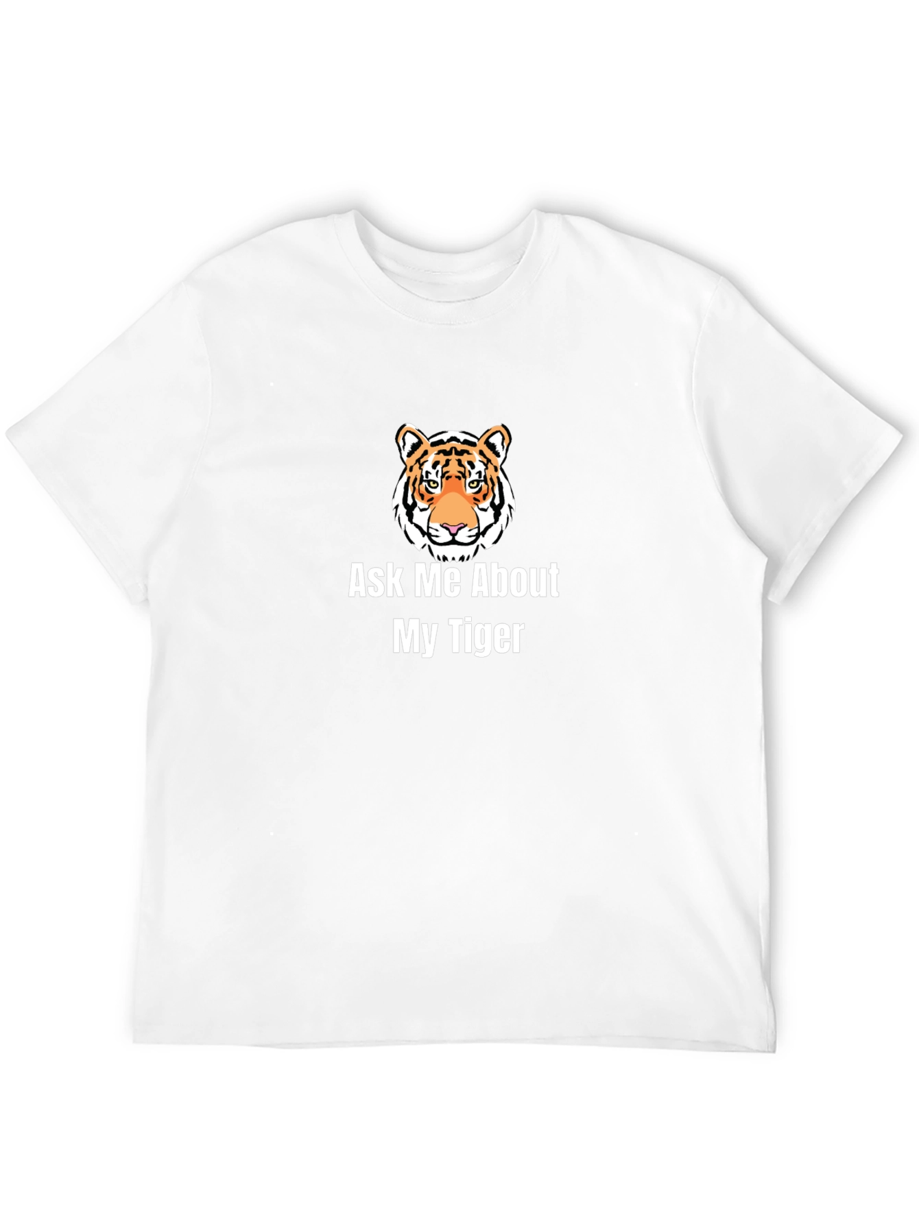 Black Ask Me About My Tiger Graphic T-Shirt view 12