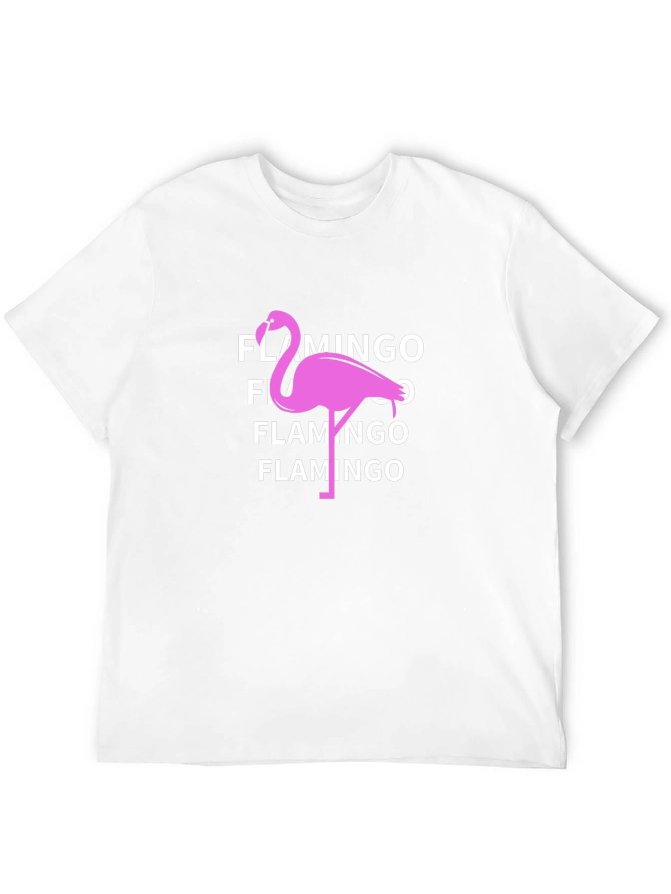 Black Flamingo Graphic Tee - Black Cotton T-Shirt view 12