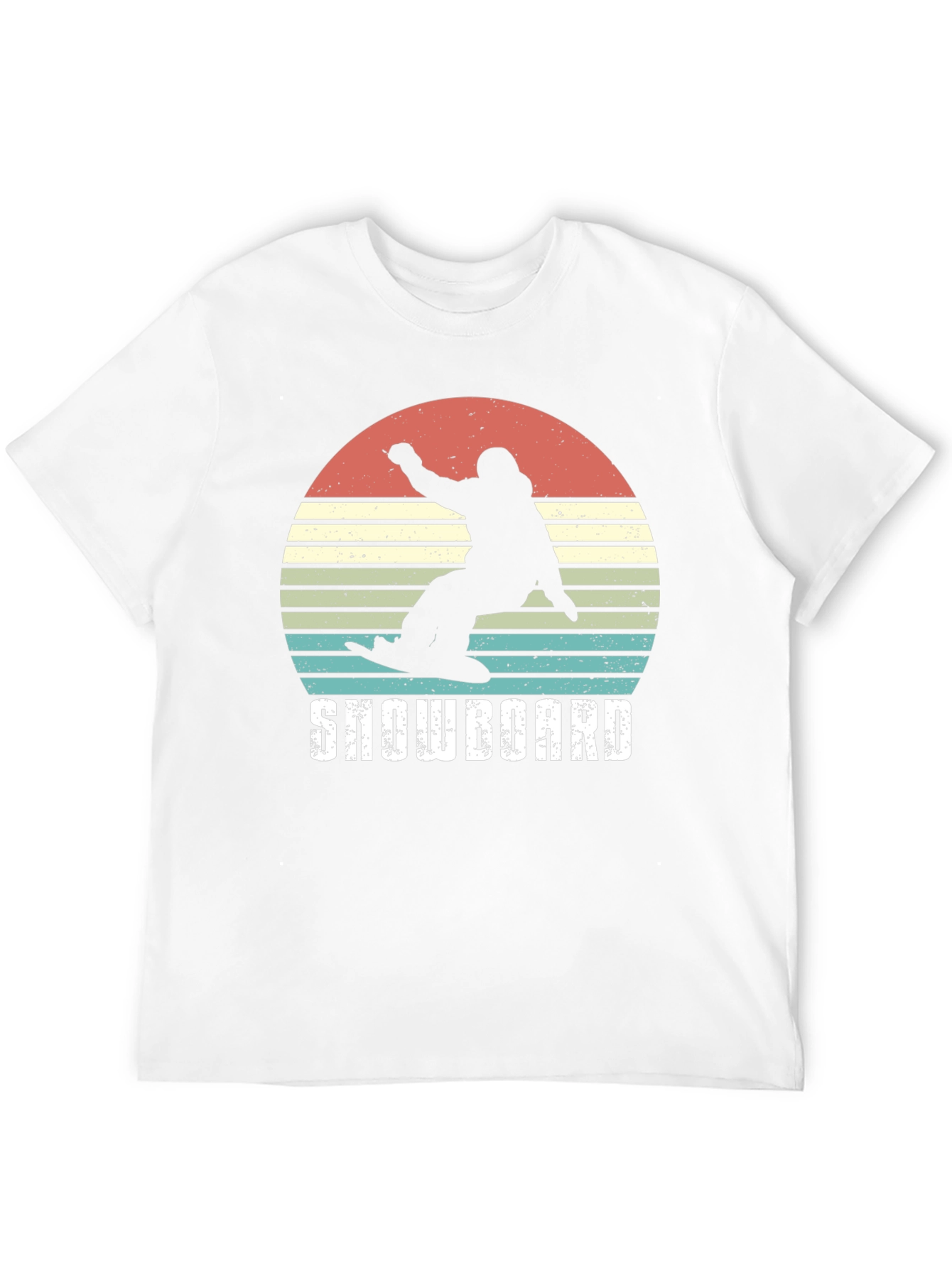 Black Snowboard Retro Graphic Tee view 12