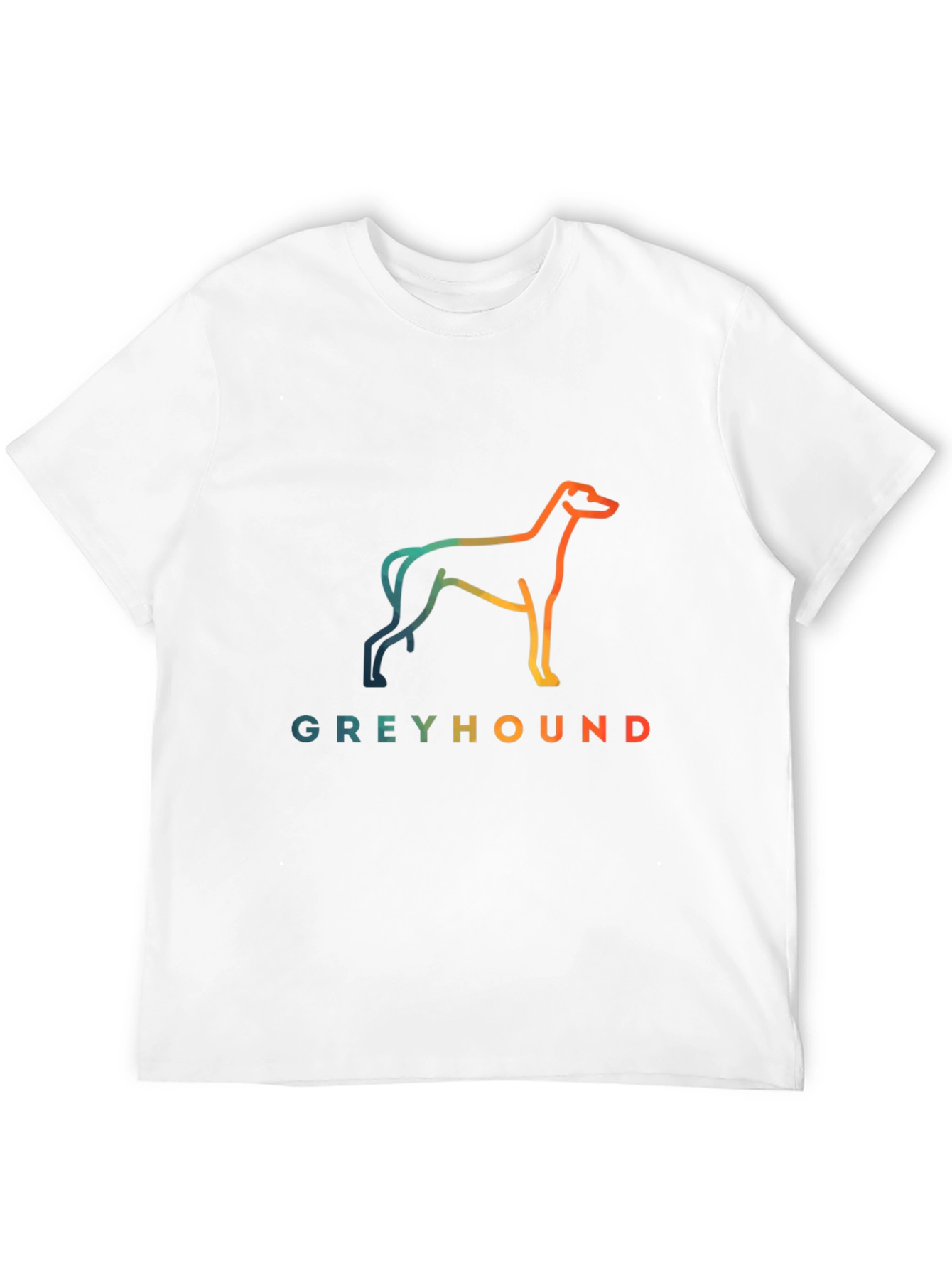 Black Greyhound Dog Graphic Tee - Unisex Black T-Shirt view 12