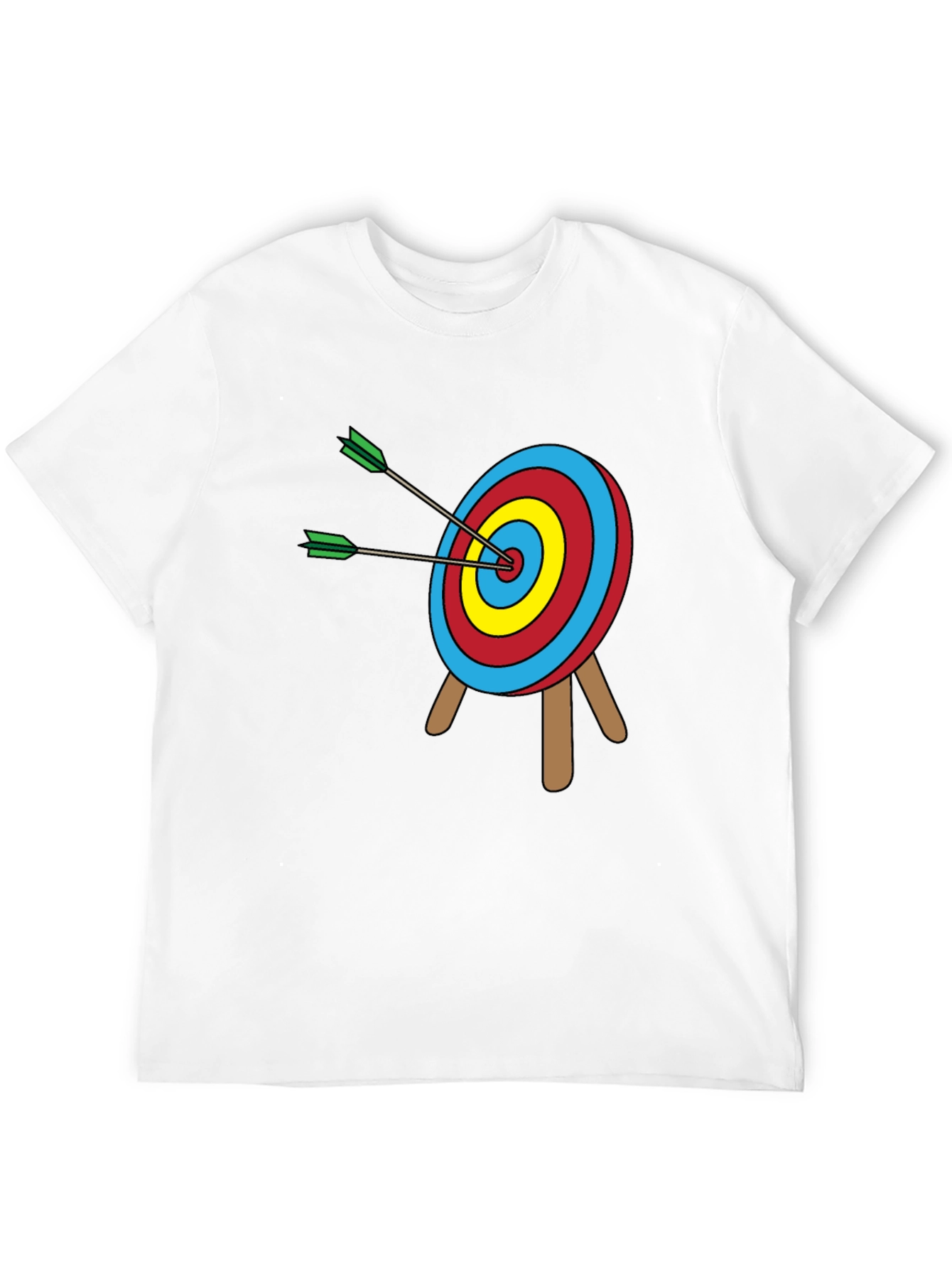 Black Archery Target T-Shirt: Bullseye Design view 12