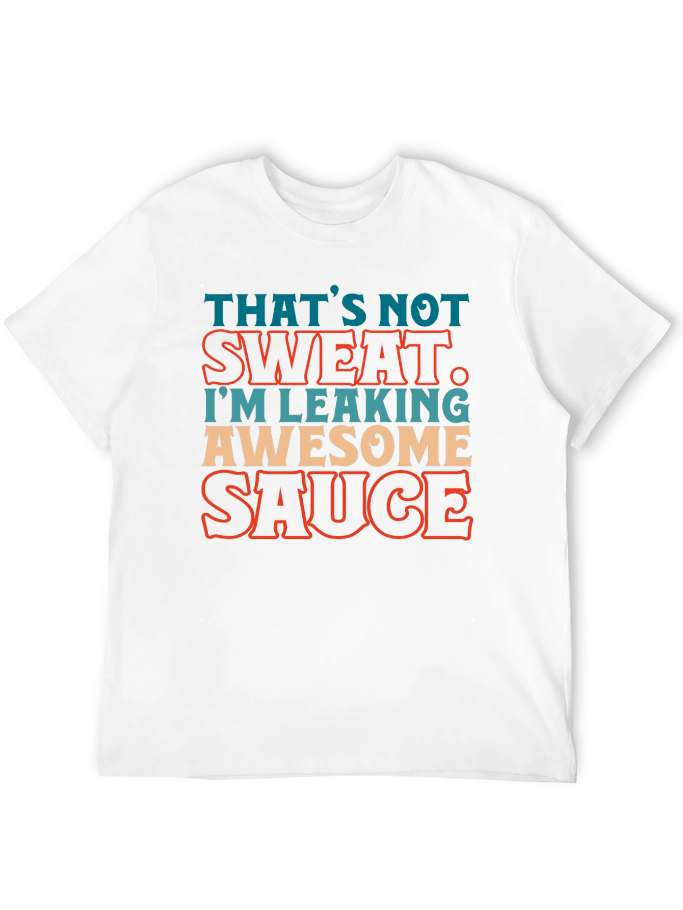 Black Awesome Sauce Leaking Graphic T-Shirt view 12