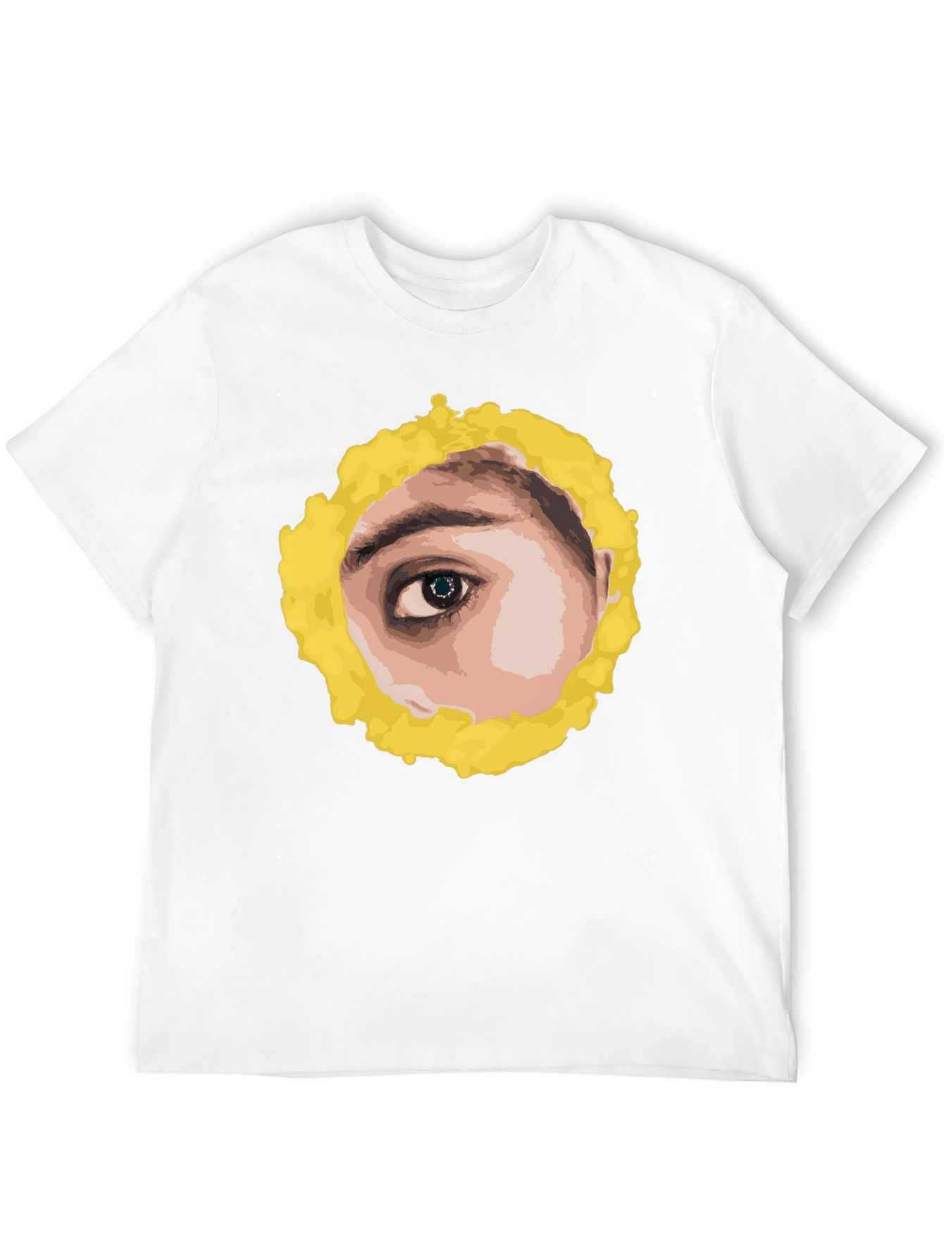 Black Eye See You Graphic Tee - Black Cotton T-Shirt view 12