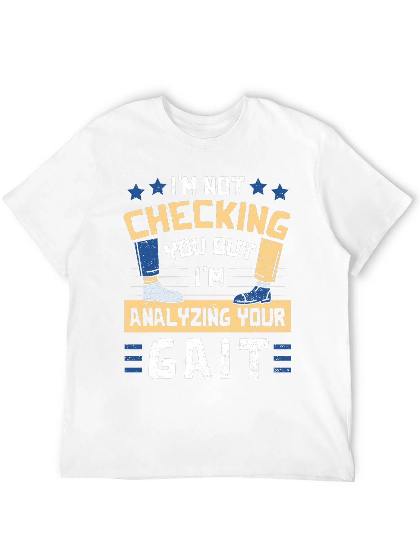 Black Gait Analysis T-Shirt - Funny Podiatrist Tee view 12