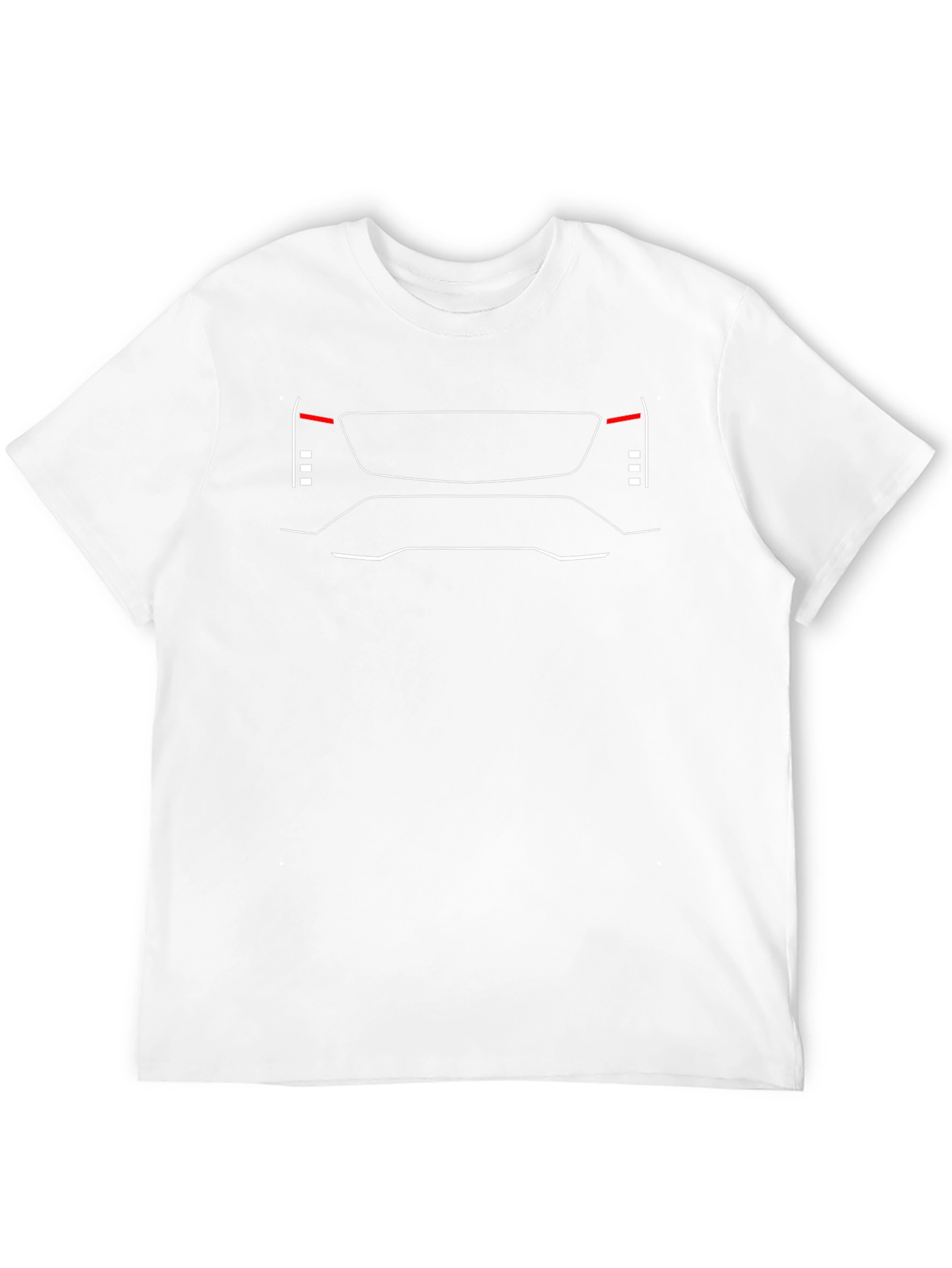Black Modern Car Outline Tee - Black view 12