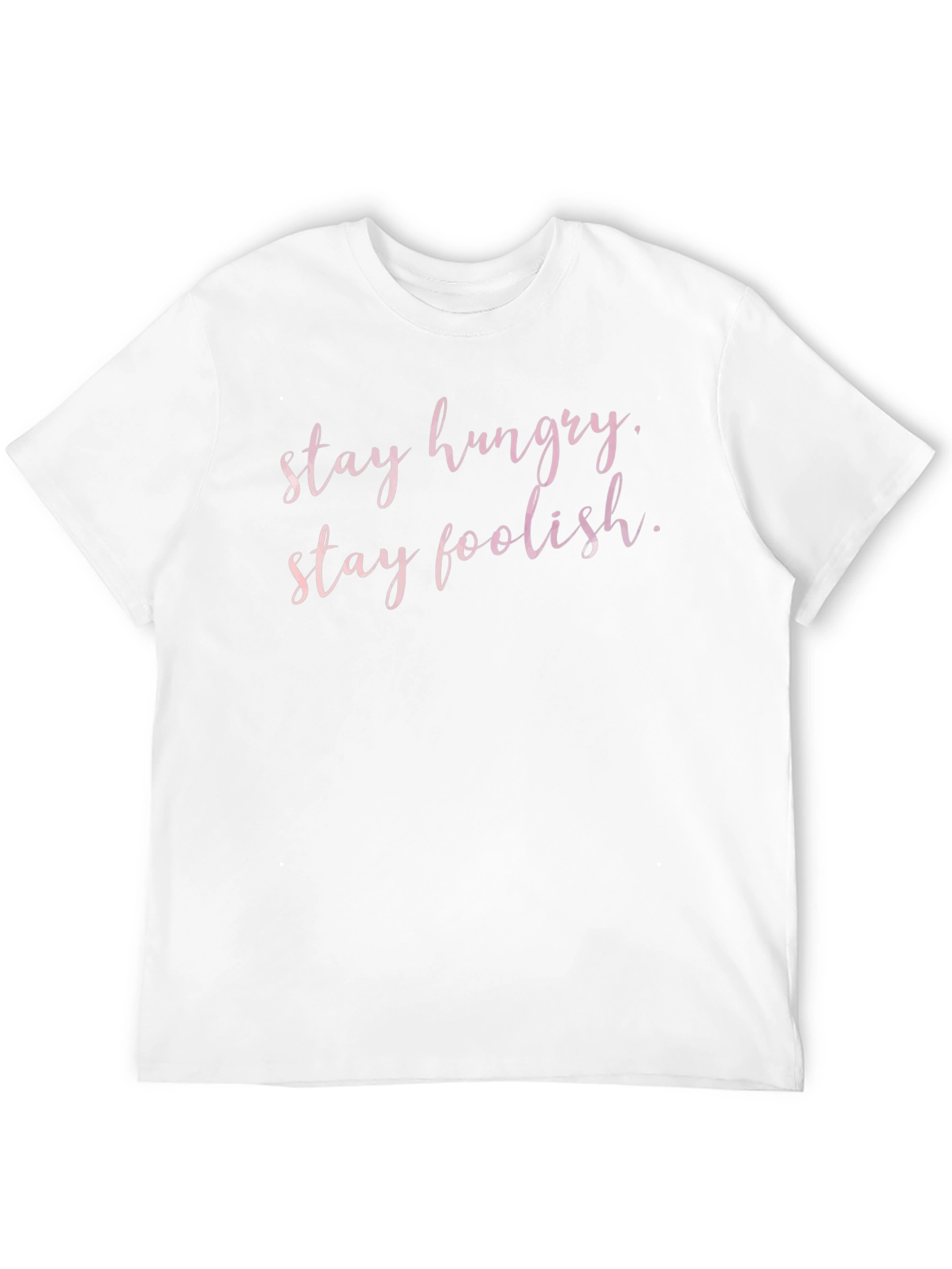 Black Stay Hungry Stay Foolish Graphic Tee - Black T-Shirt view 12