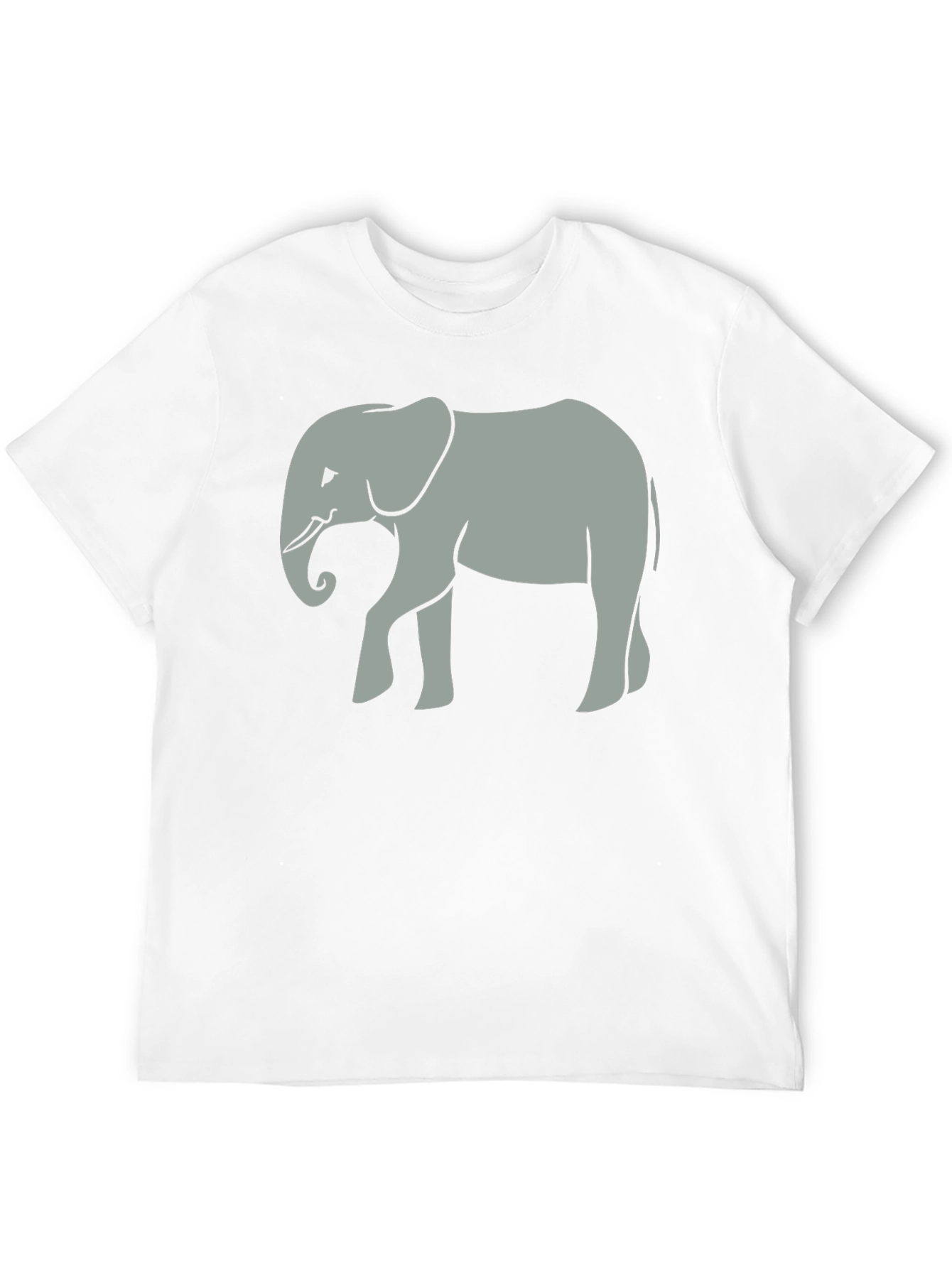 Black Elephant Graphic Tee - Unisex Black Cotton T-Shirt view 12