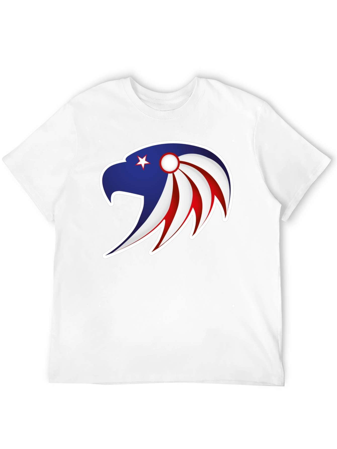 Patriotic Eagle Graphic Tee - Stylish Men's Black T-Shirt - 12