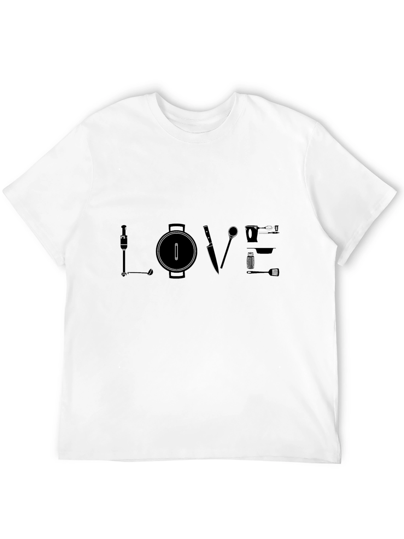 Black Chef's LOVE T-Shirt - Culinary Passion Apparel view 12