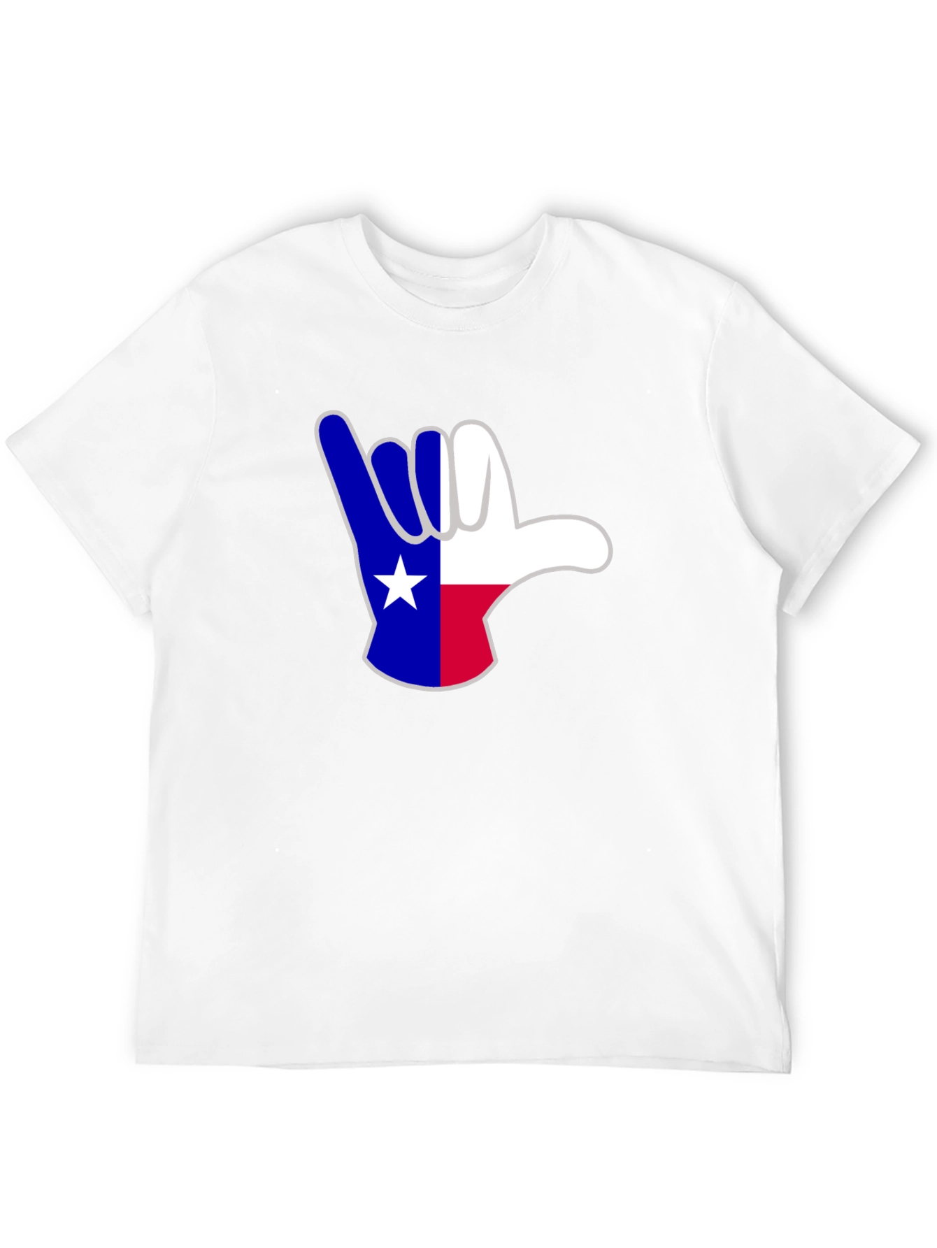 Black Texas Shaka Hand Sign T-Shirt view 12