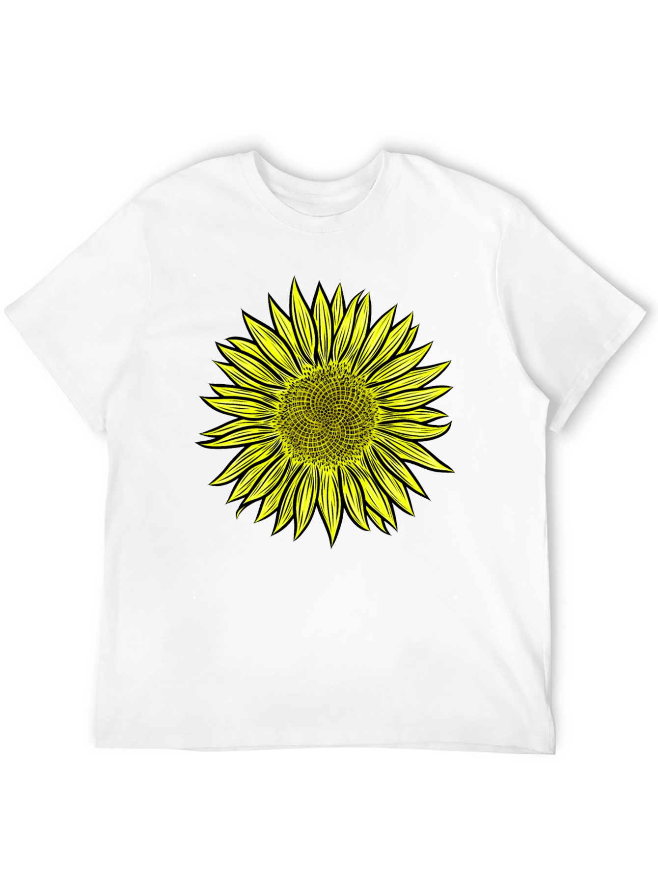 Black Sunflower Graphic Black T-Shirt view 12
