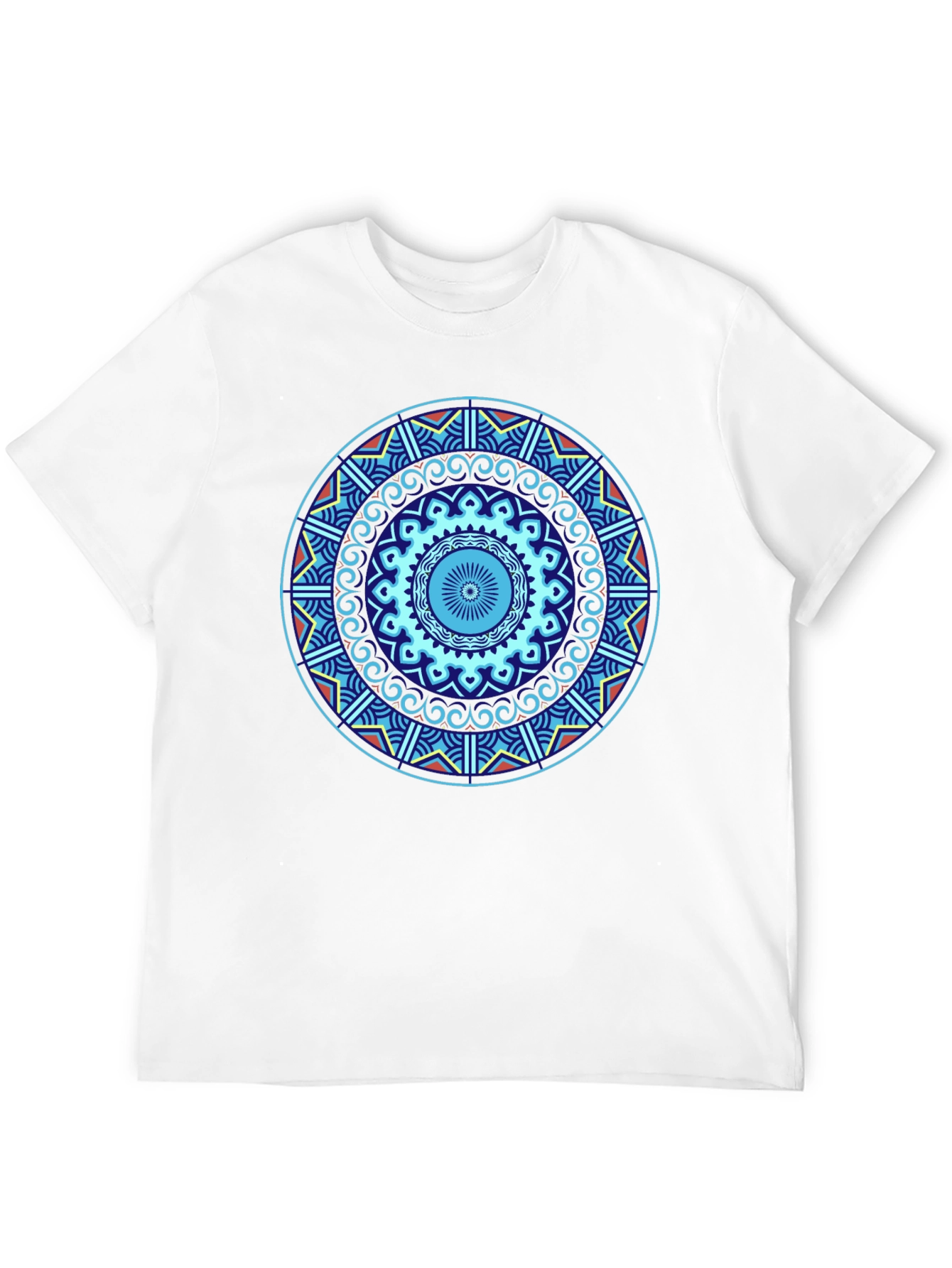 Black Mandala Graphic Tee - Unique Geometric Design view 12