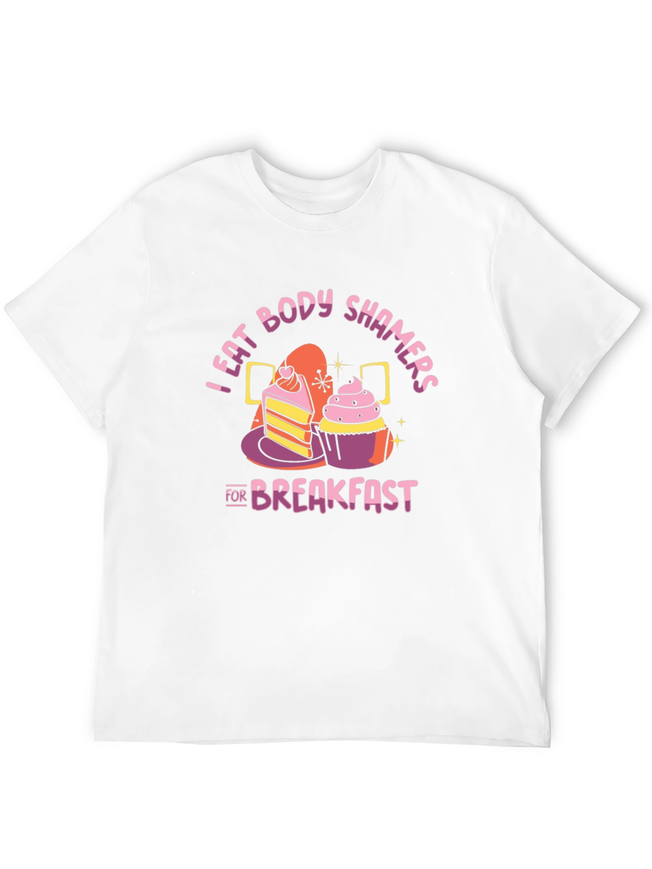Black I Eat Body Shamers For Breakfast T-Shirt view 12