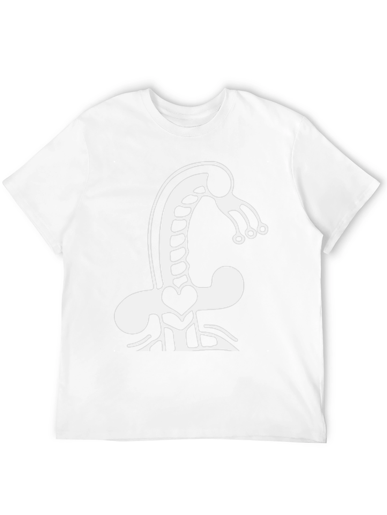 Black Abstract Creature Graphic Tee - Black view 12