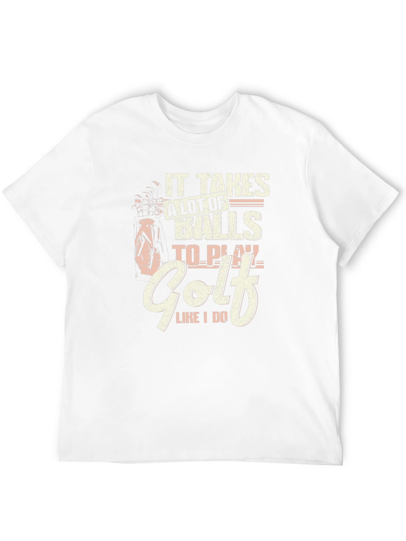 Black Funny Golf T-Shirt - It Takes Balls to Play view 12