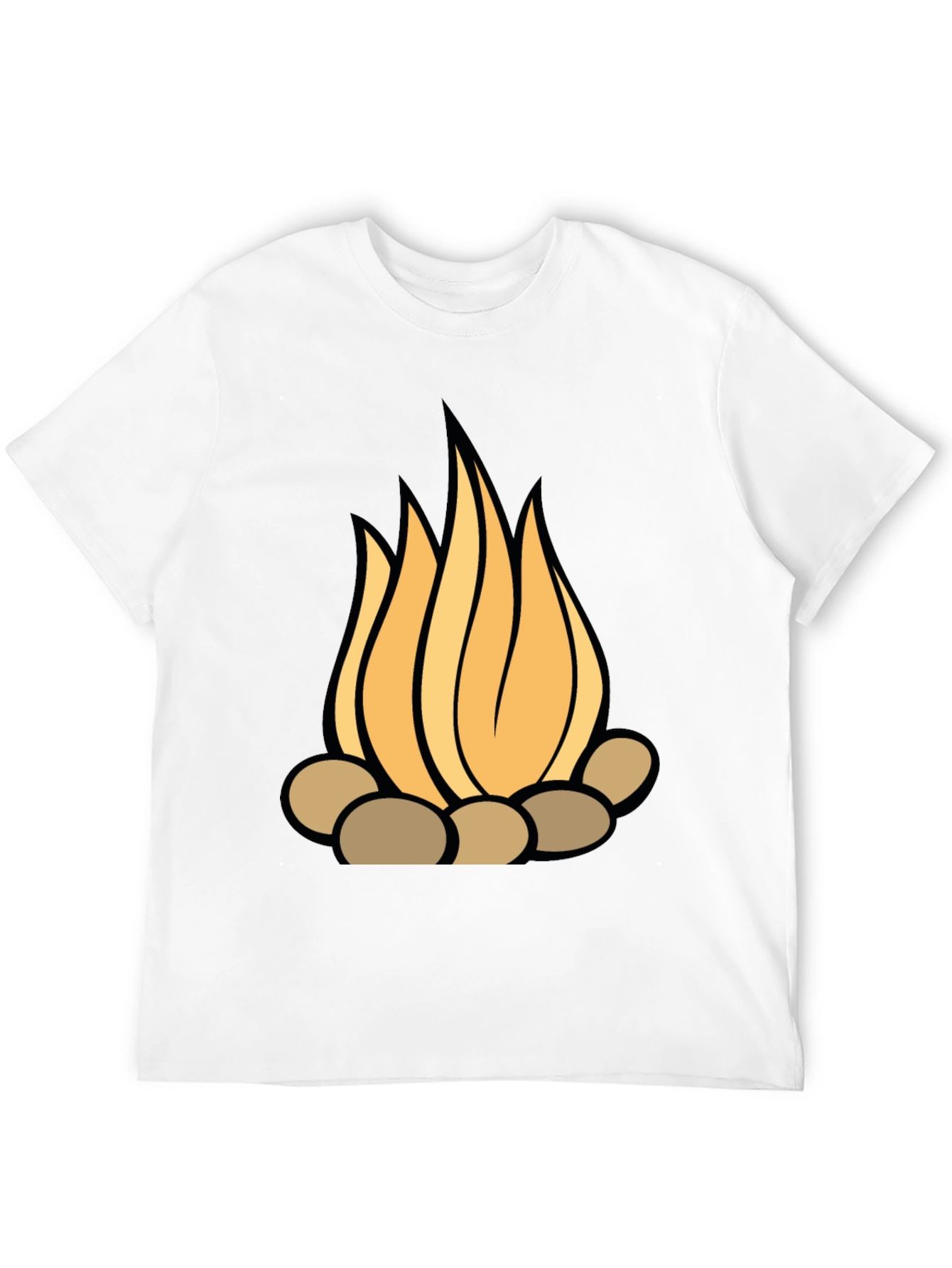 Black Campfire Graphic Tee - Stylish Black T-Shirt view 12