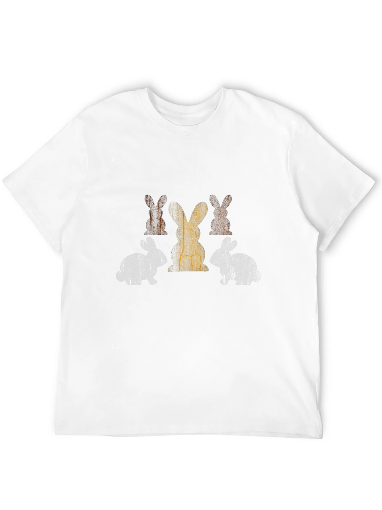 Black Retro Easter Bunny T-Shirt view 12