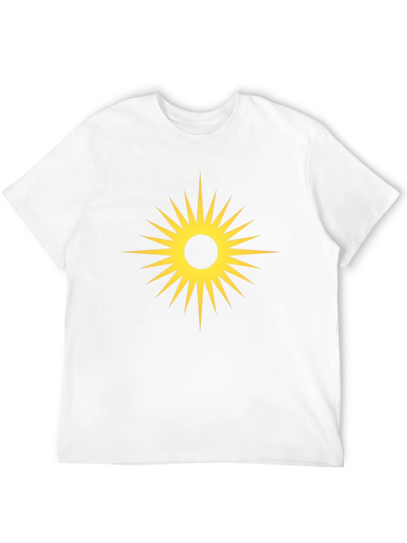 Black Radiant Sunburst Graphic Tee - Black Cotton T-Shirt view 12