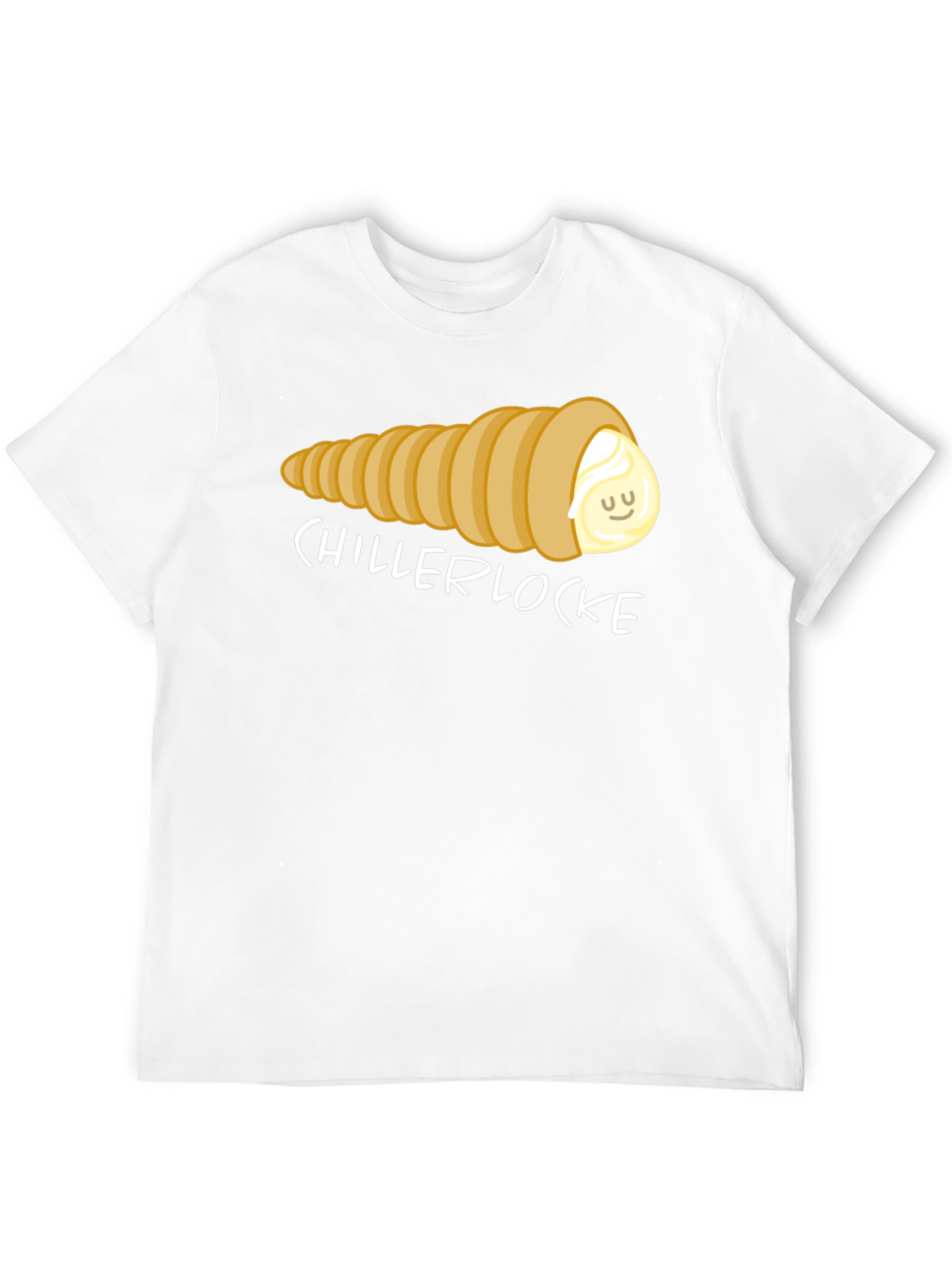 Chillerlocke Cream Horn T-Shirt - Novelty Pastry Tee - 12